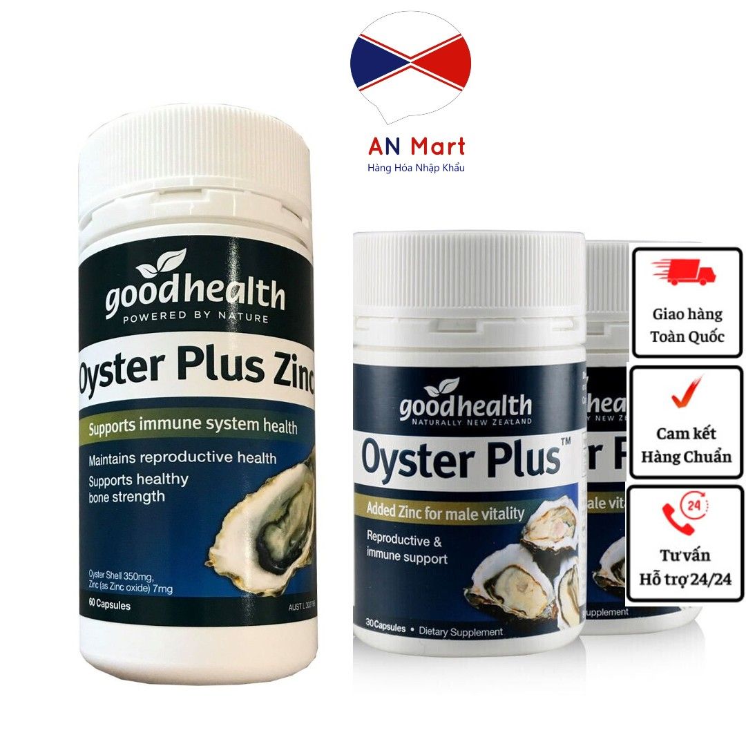 Tinh chất Hàu Oyster Plus Goodhealth Úc 60 viên- An Mart