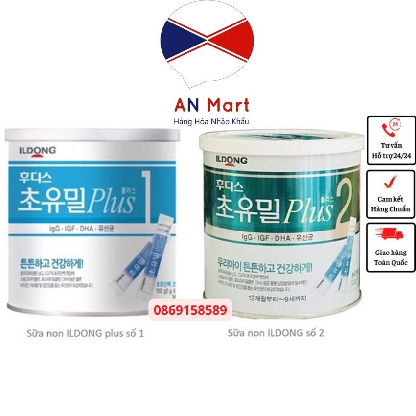 Sữa non ILDong Hàn Quốc số 1 2 tăng cường đề kháng cho bé- An Mart