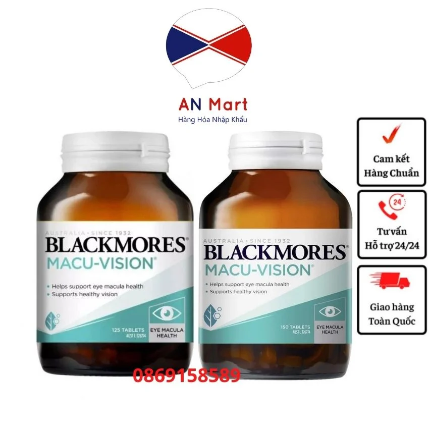 Viên uống bổ mắt Blackmores Macu Vision của Úc- An Mart