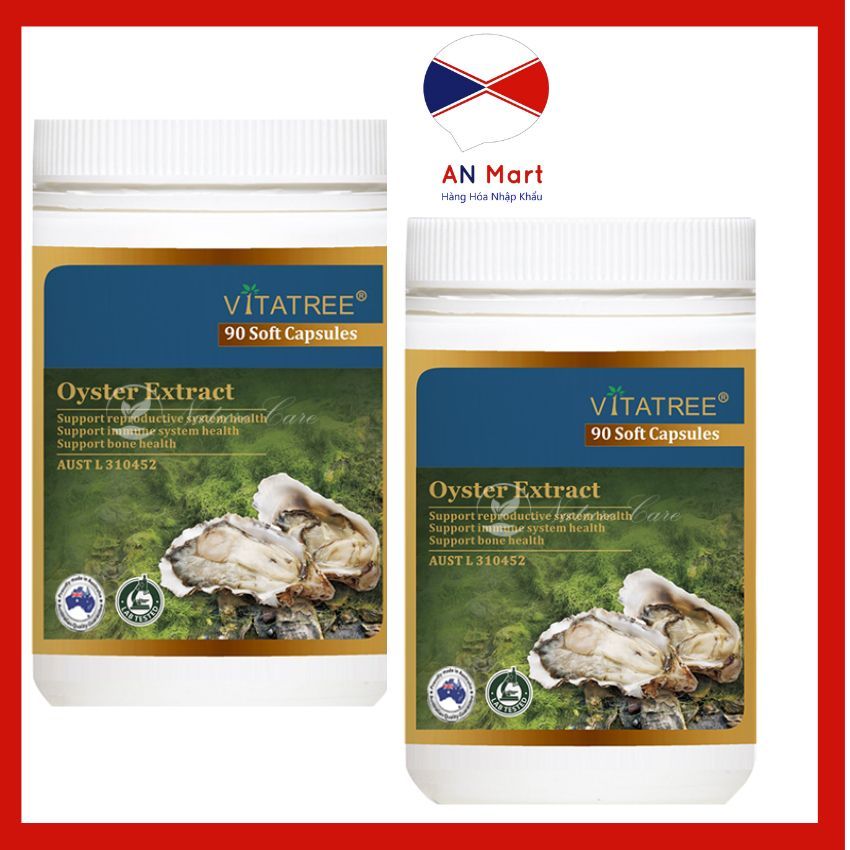 Tinh Chất Hàu Oyster Extract Vitatree Tăng Cường Sinh Lý Nam 90v