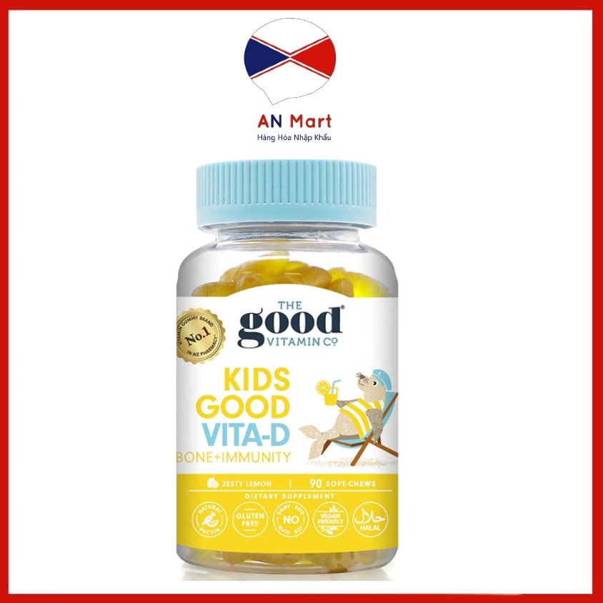 Kids Good kẹo dẻo bổ sung vitaminD cao lớn mỗi ngày-An Mart