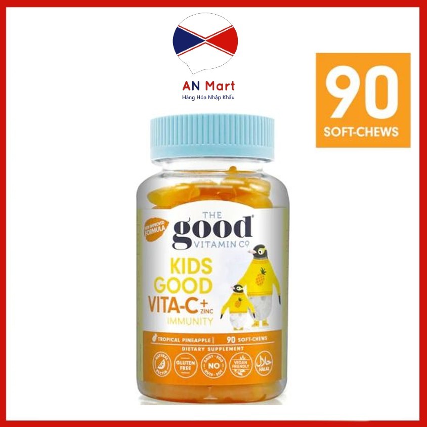 Kids Good kẹo dẻo tăng đề kháng bổ sung vitamiC và kẽm 90v