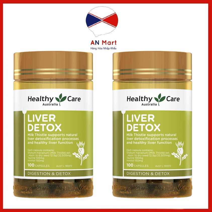 Thải độc gan Healthy care Liver Detox 100 viên Úc - Anmart