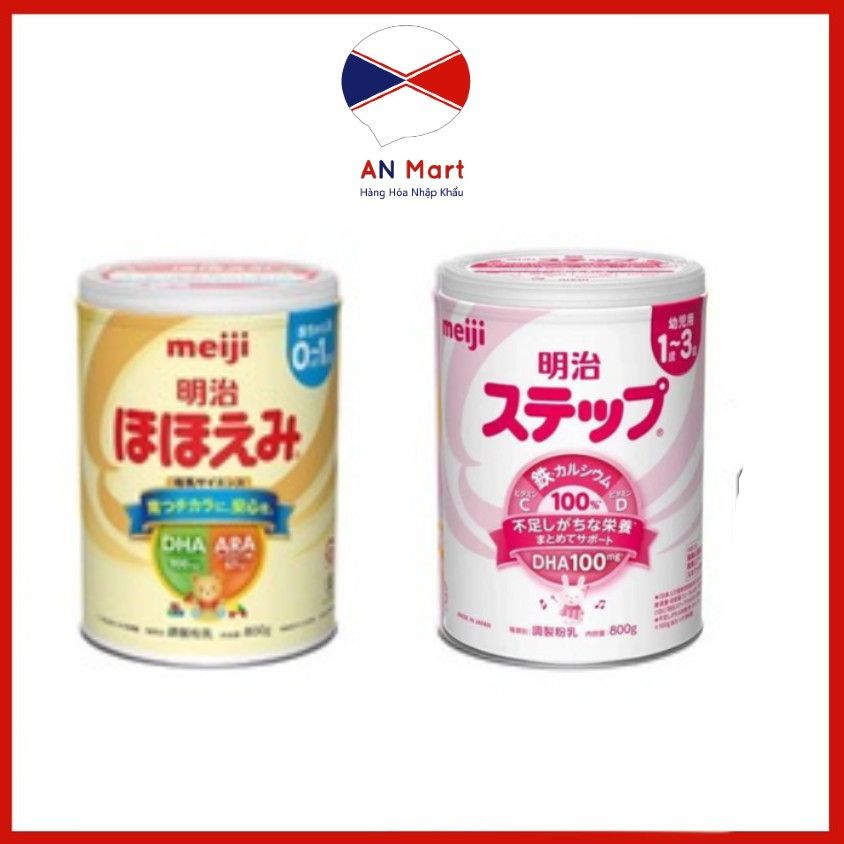 Sữa Meiji sắt số 0 - 9 hộp 800g nội địa Nhật Bản. An Mart