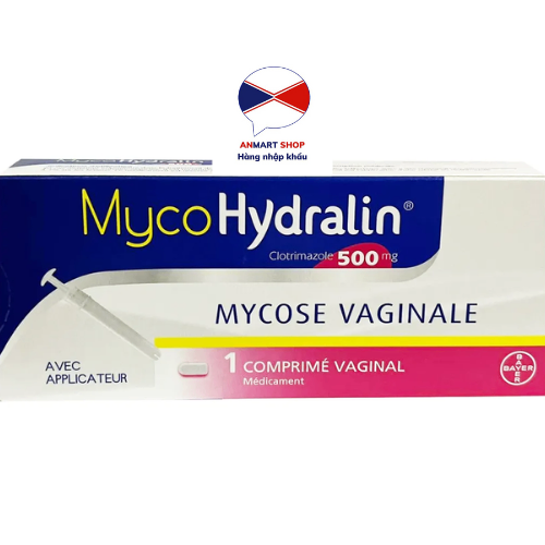 Viên đặt Mycohydralin 500mg của Pháp chính hãng hộp 1 viên duy nhất ngăn ngừa các bệnh phụ khoa