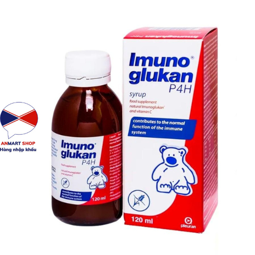 Siro Tăng Đề Kháng Cho Bé Imunoglukan P4H Giúp Nâng Cao Hệ Miễn Dịch Phòng Ngừa Ốm Vặt Cho Bé (Chai 120ml)-An Mart