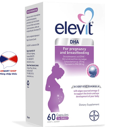 Viên uống Elevit DHA For Pregnancy Breastfeeding Úc - An Mart