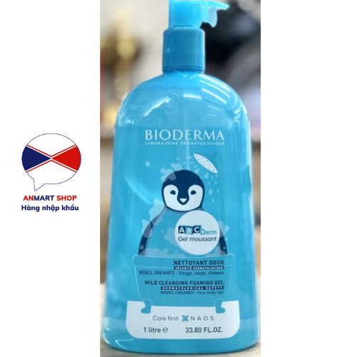 Sữa Tắm Trẻ Em Bioderma ABCDerm 1000 ml của Pháp- An Mart