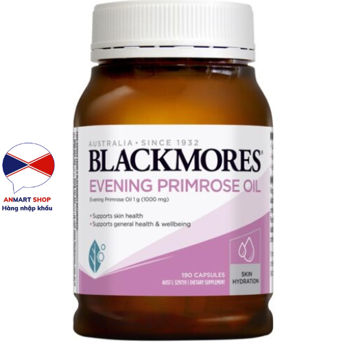 Tinh Dầu Hoa Anh Thảo Evening Primrose Oil Blackmores Úc 1000mg  (Lọ125 Viên Và Lọ 190 Viên)