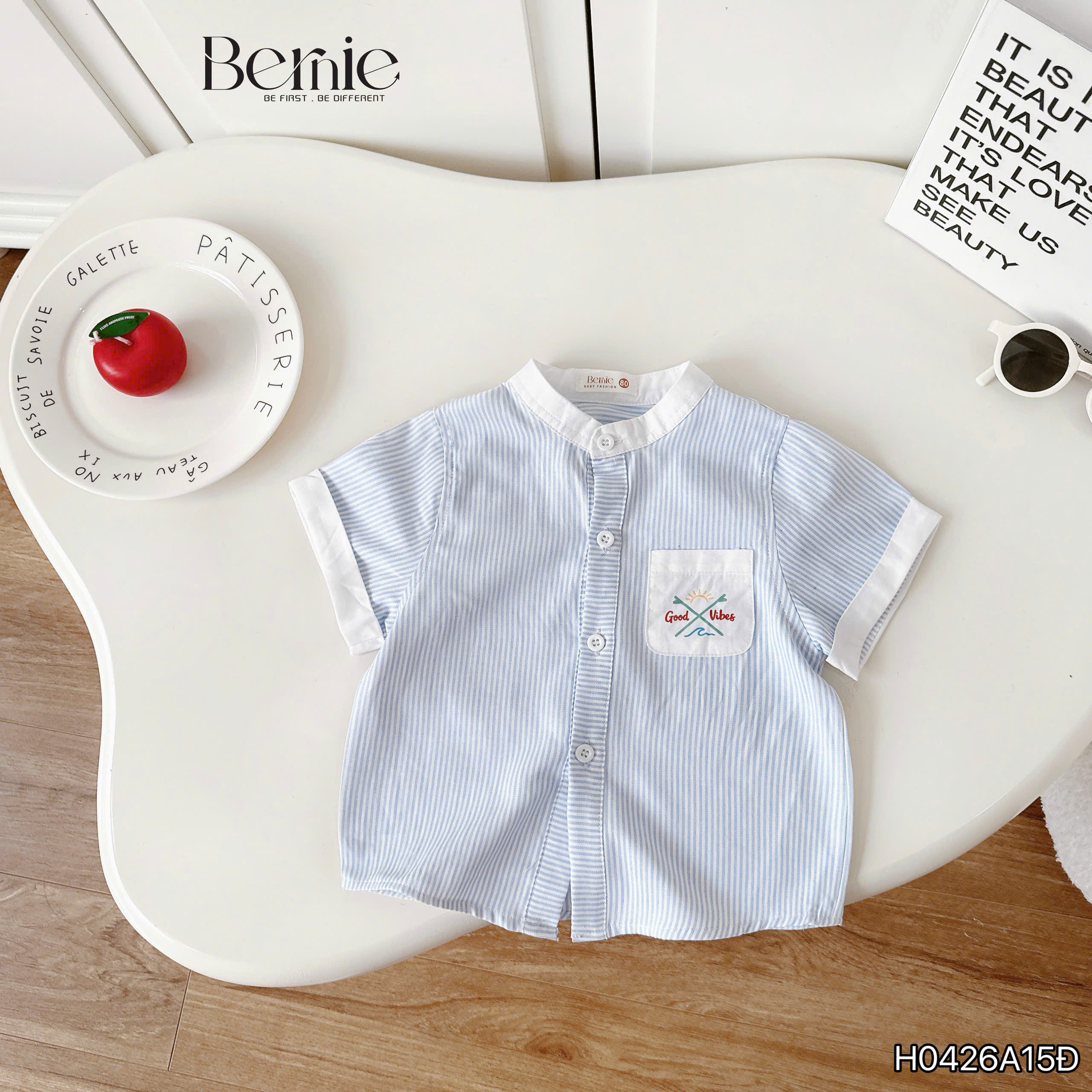 Áo sơ mi kẻ summer island Bernie