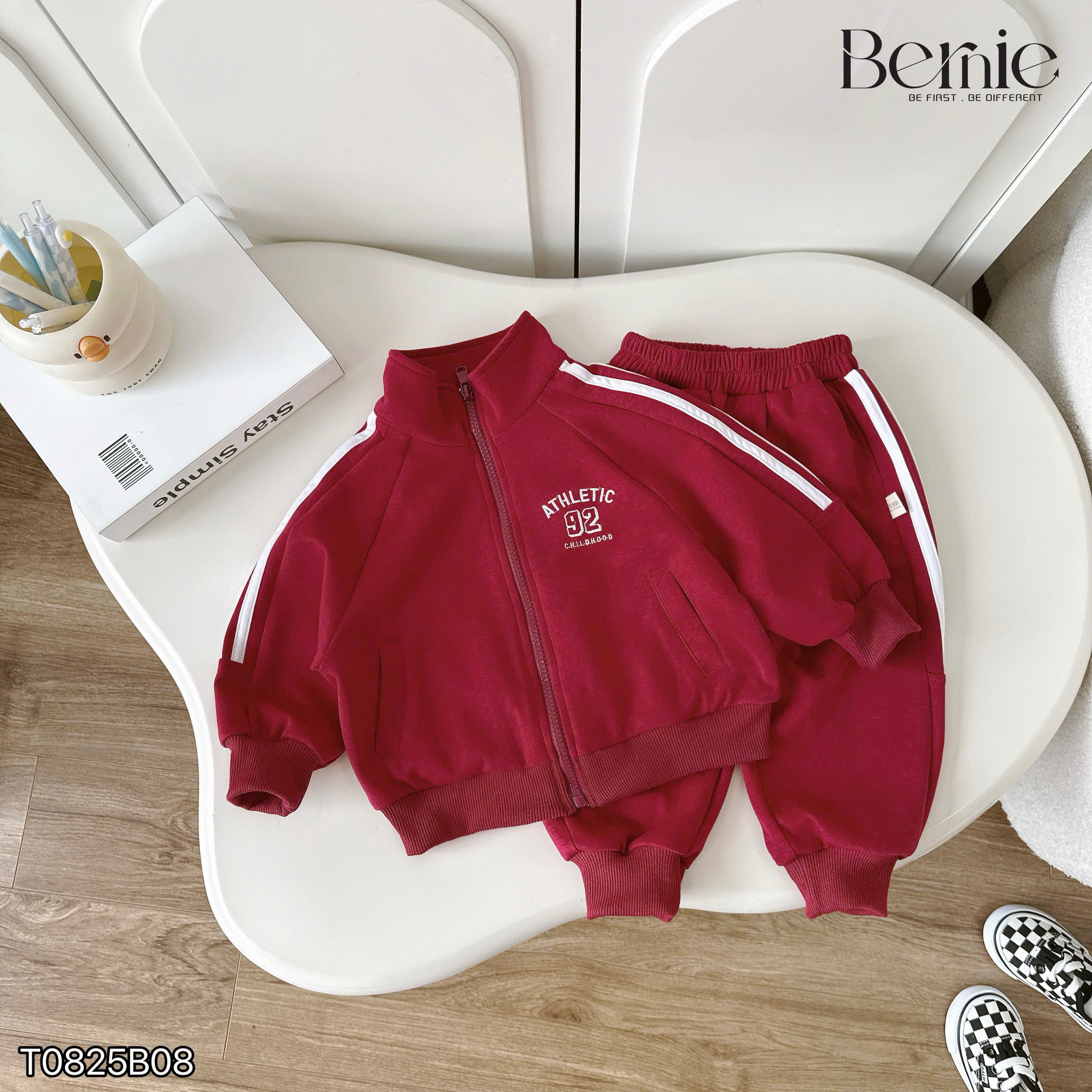 Bộ thể thao khóa kéo số 92 athletic BERNIE