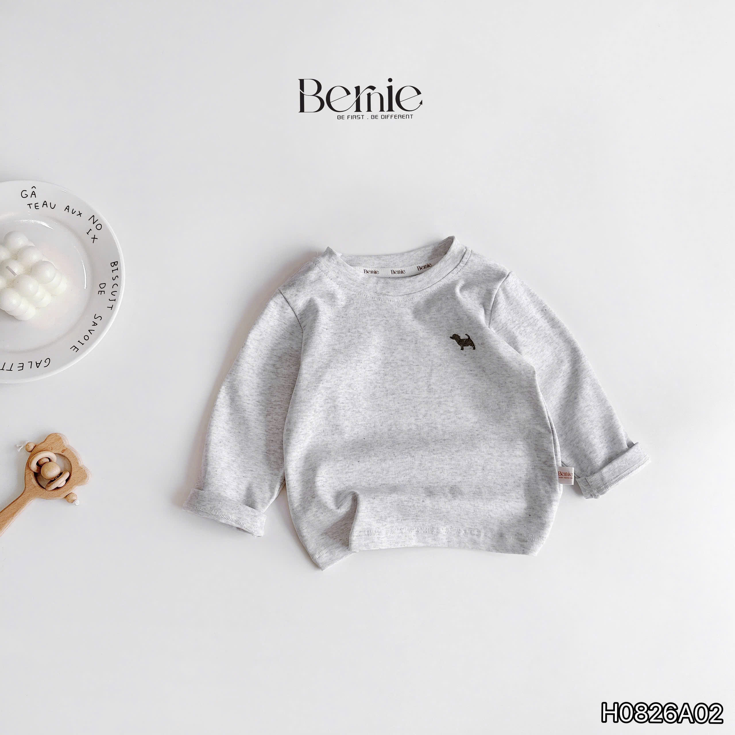 Áo bozip cổ tròn basic BERNIE