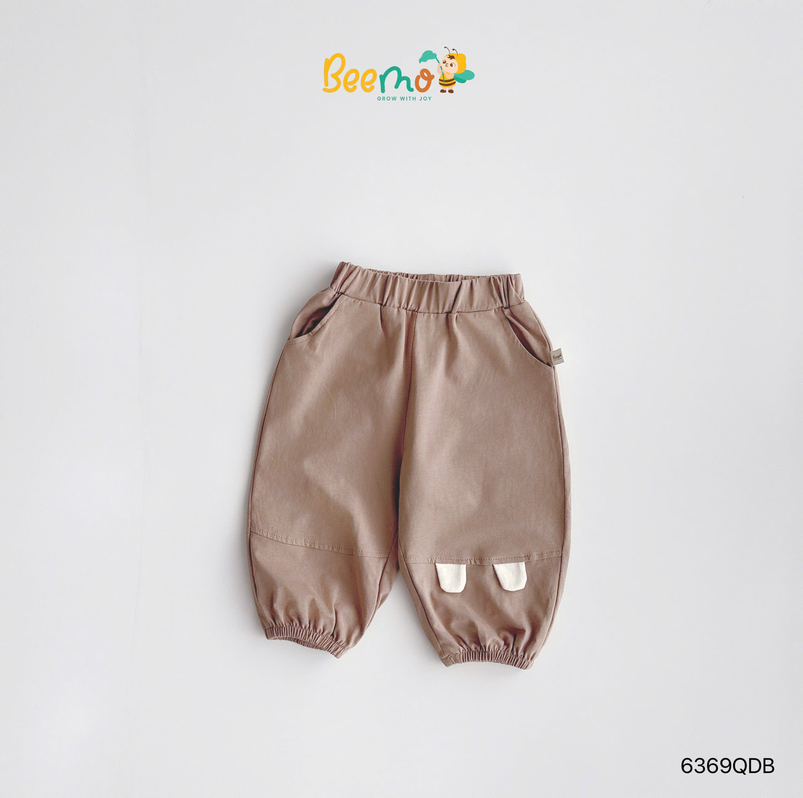 Quần thun bo chun phối tai gấu Beemo