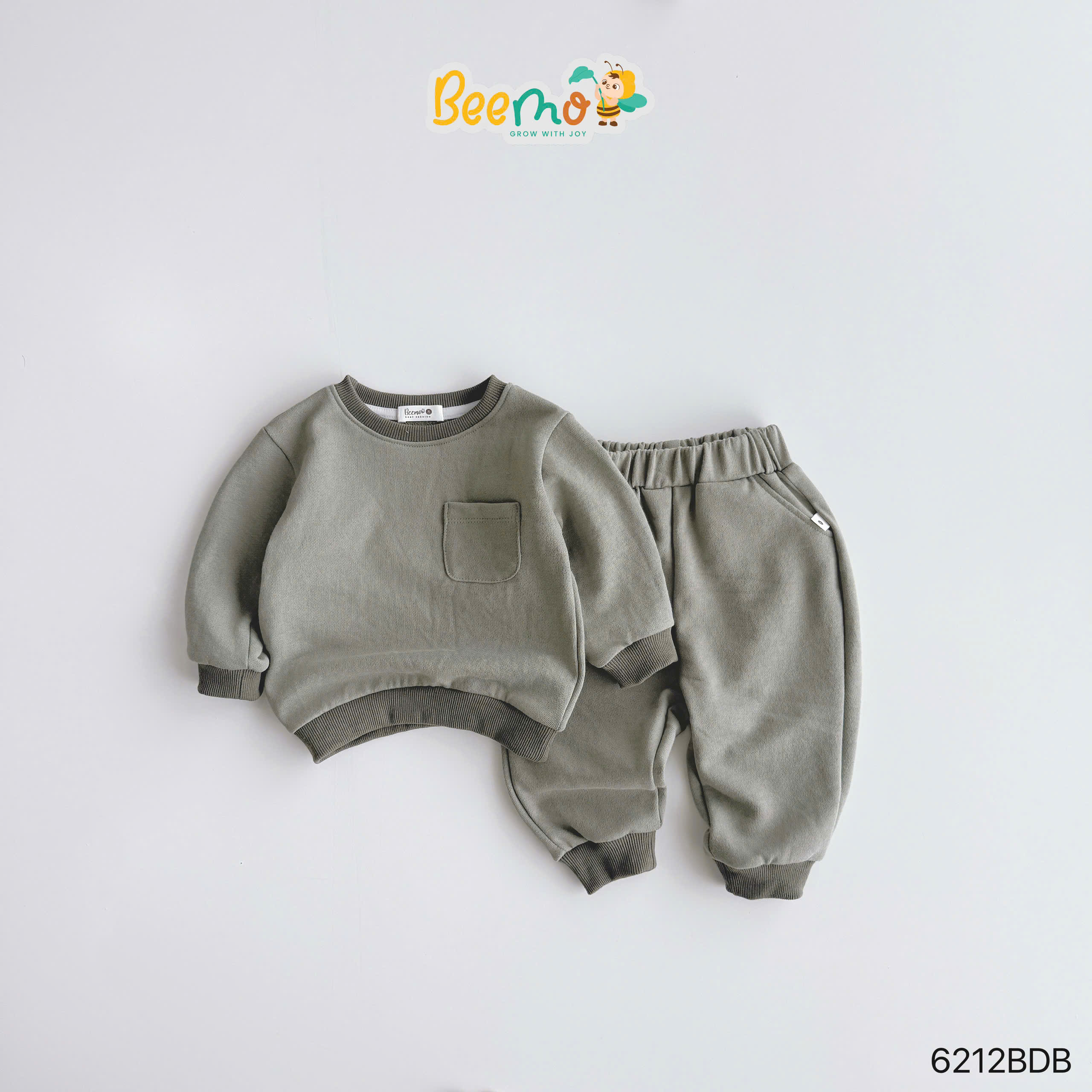Set nỉ da cua phối túi basic BEEMO