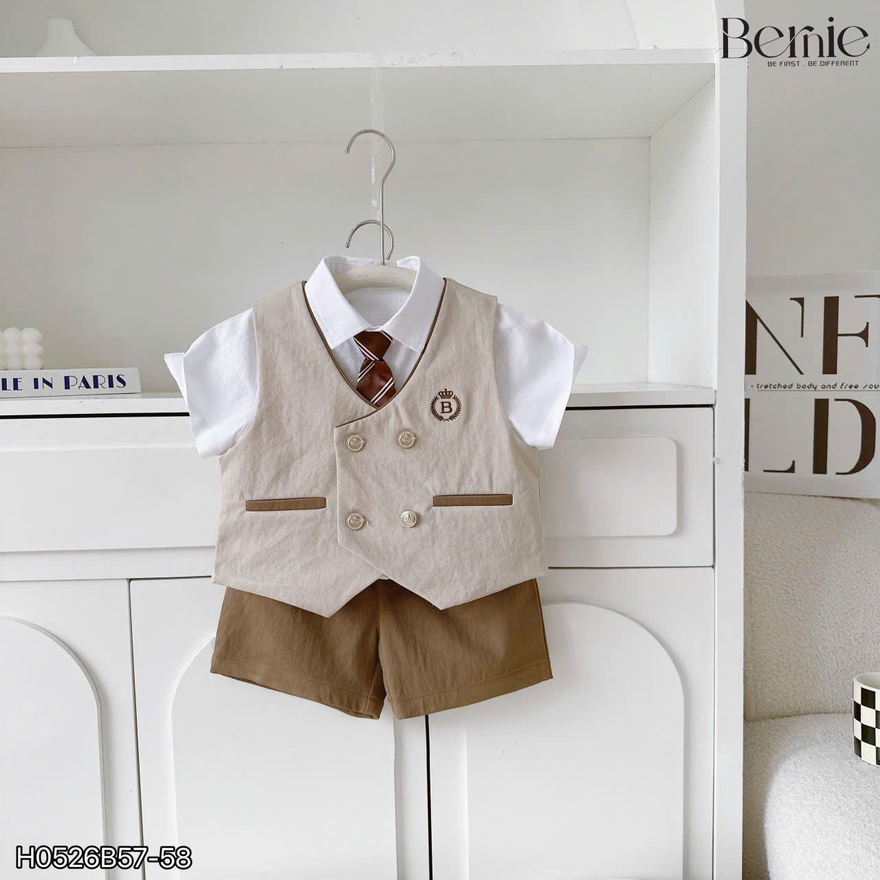 Set đôi bé trai bé gái little royal Bernie