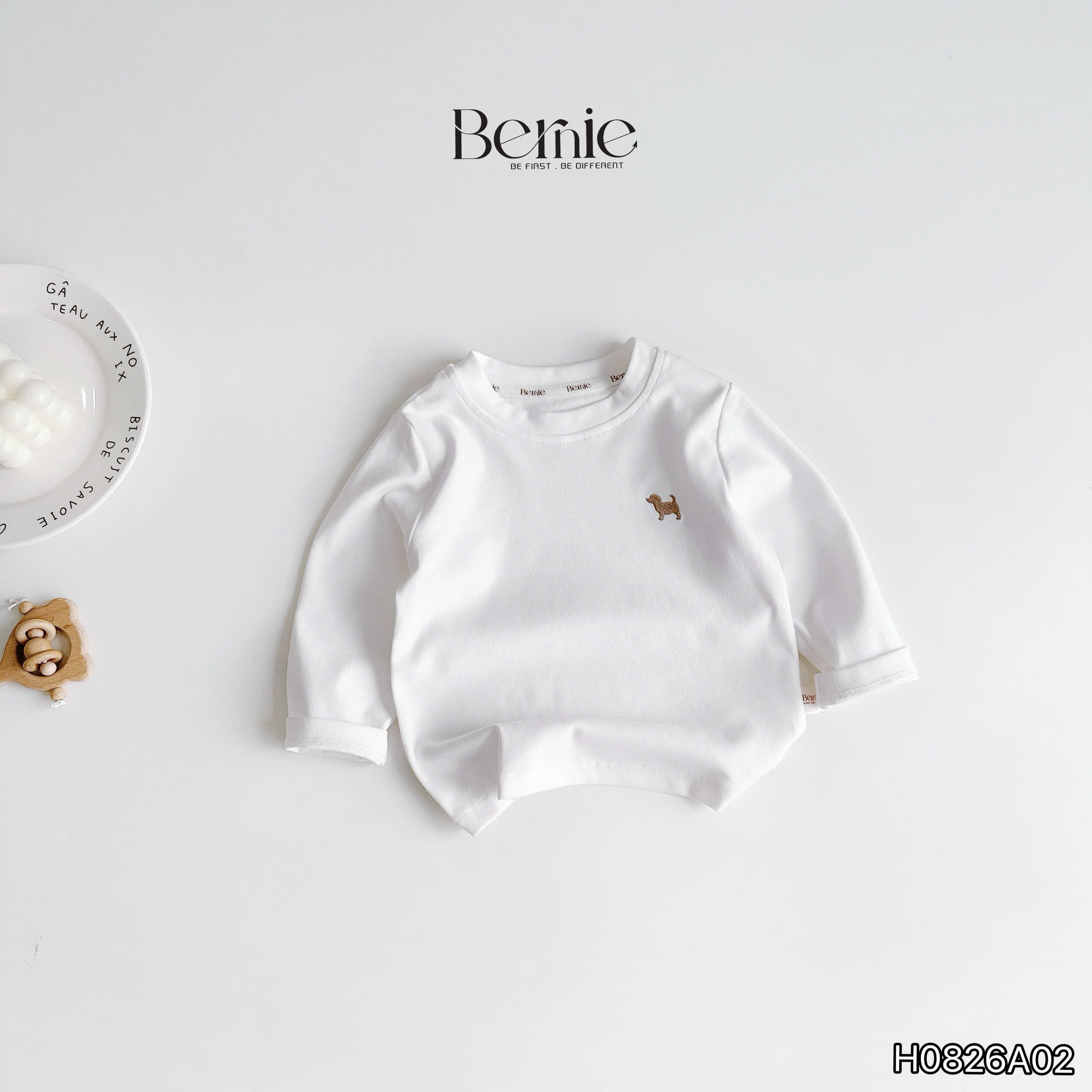 Áo bozip cổ tròn basic BERNIE