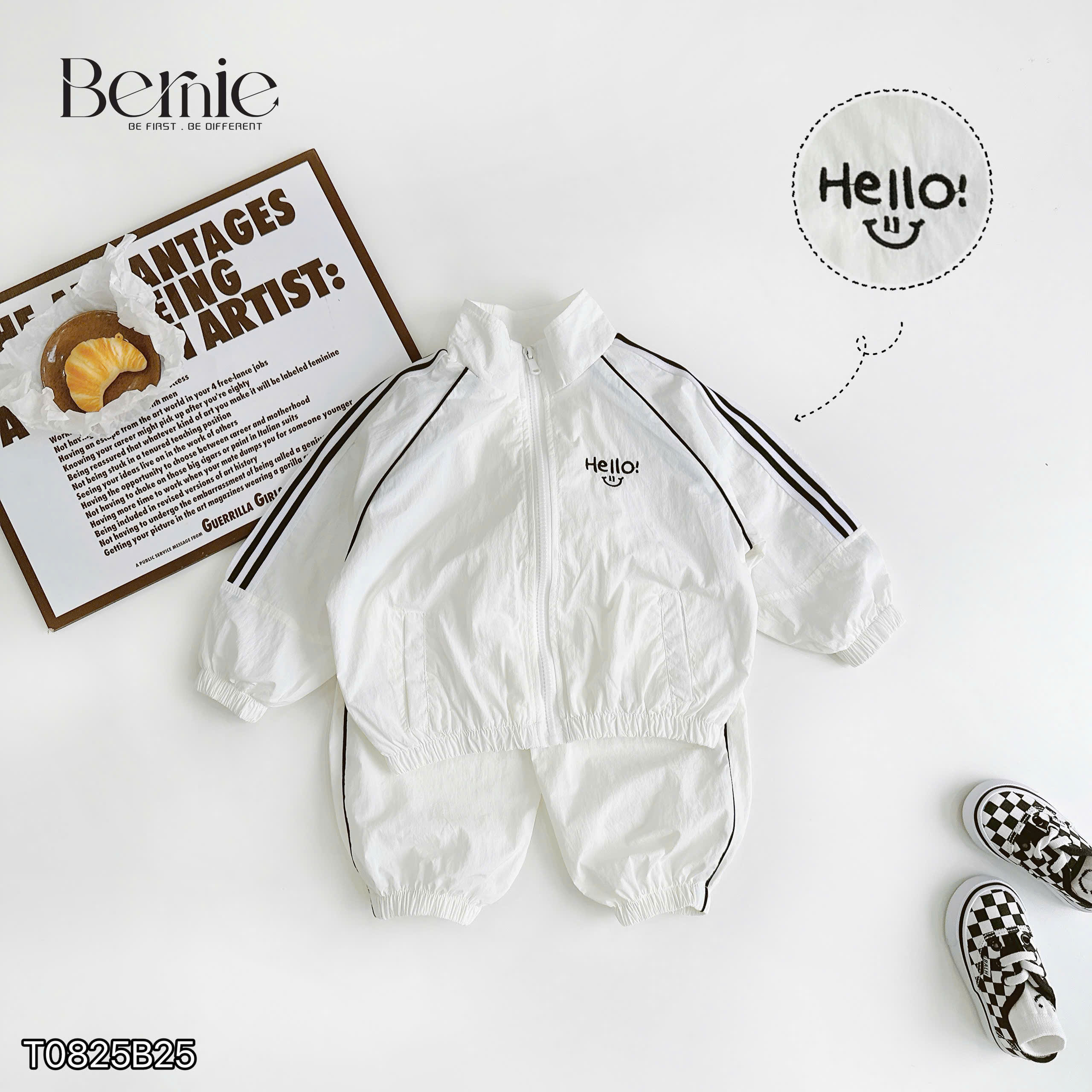 Bộ gió thể thao 2 lớp HELLO BERNIE