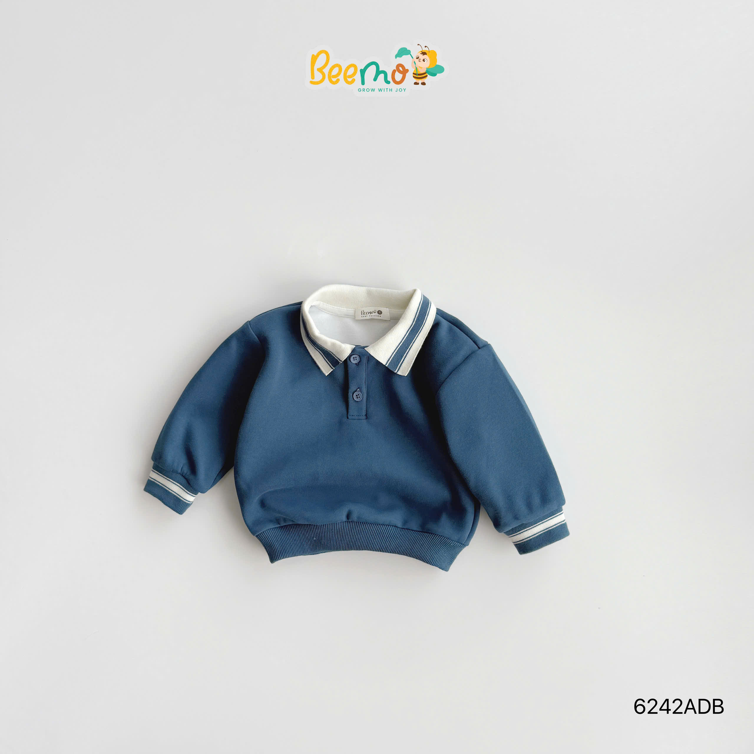 Áo nỉ polo phối bo viền BEEMO