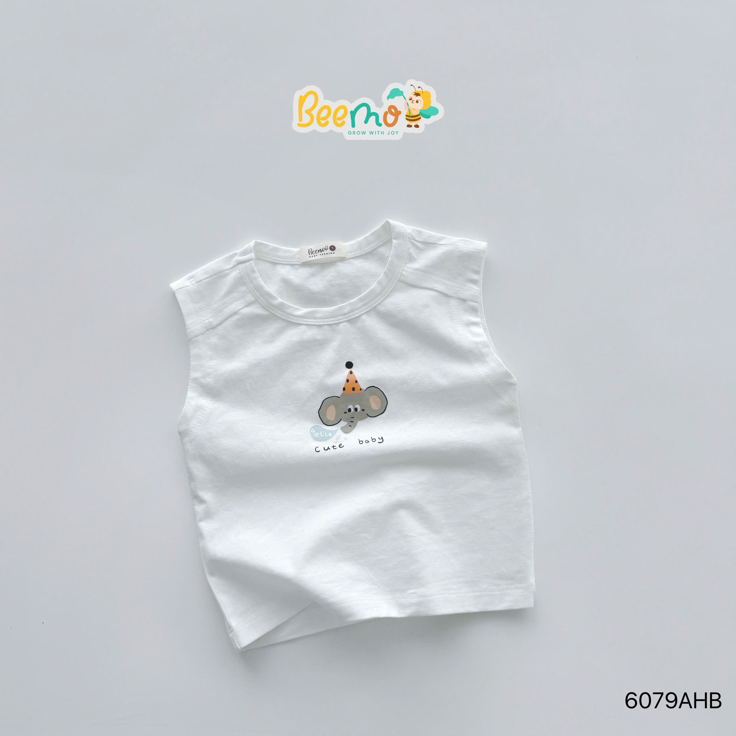 Áo ba lỗ in hình động vật dễ thương Beemo