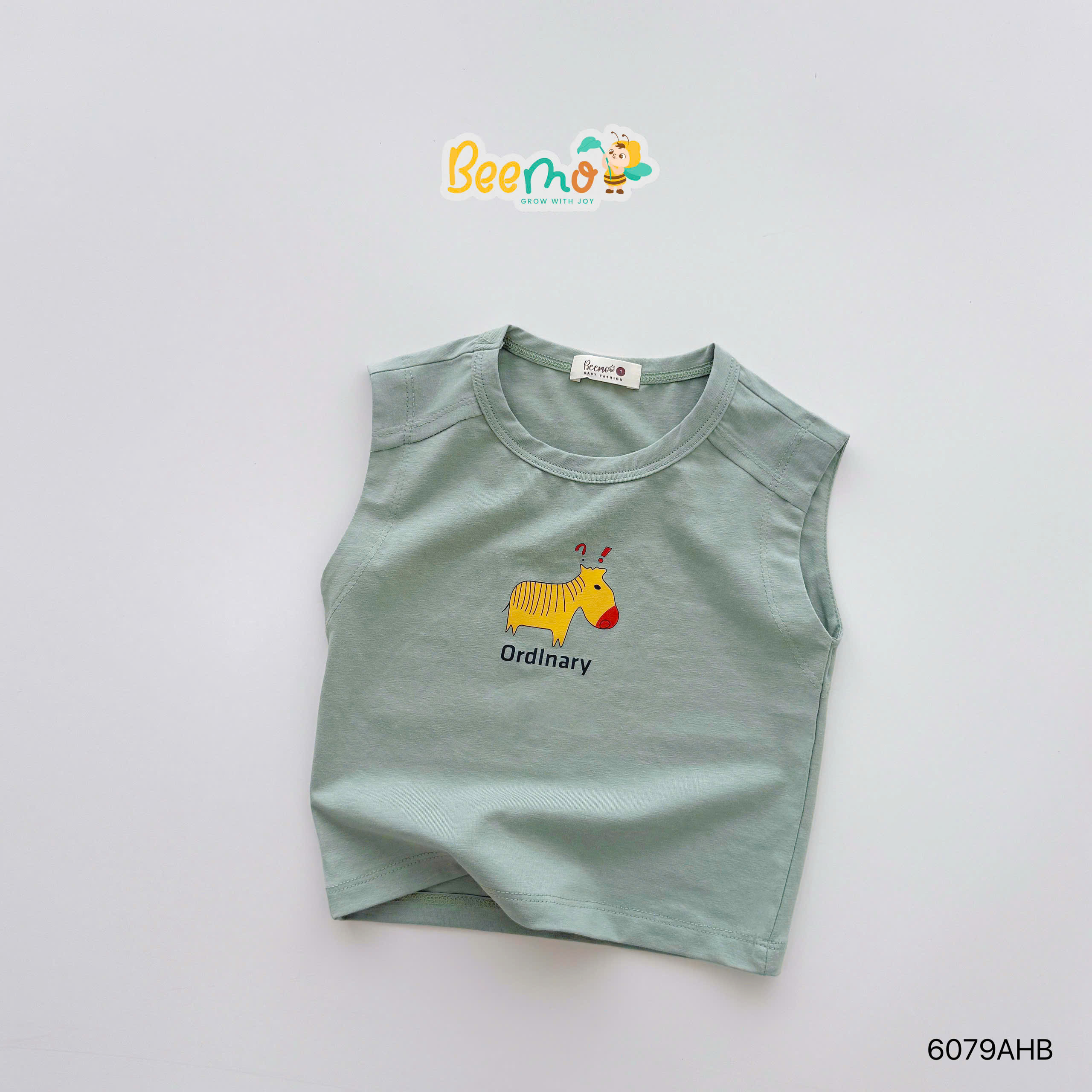Áo ba lỗ in hình động vật dễ thương Beemo