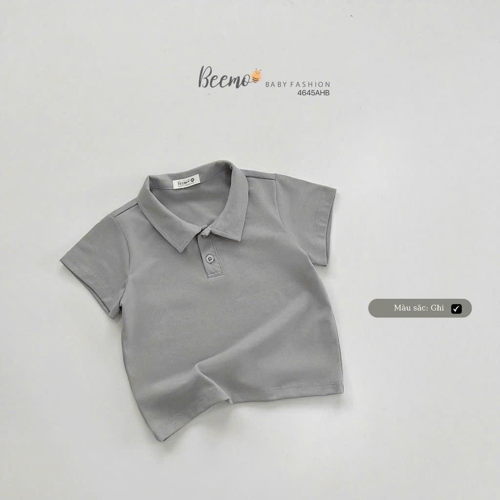 Áo phông cộc tay cổ polo trơn sắc màu Beemo
