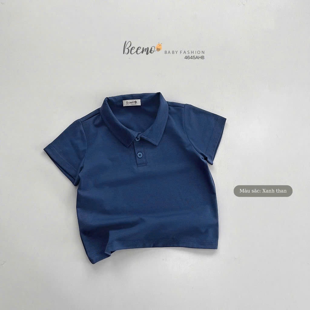 Áo phông cộc tay cổ polo trơn sắc màu Beemo