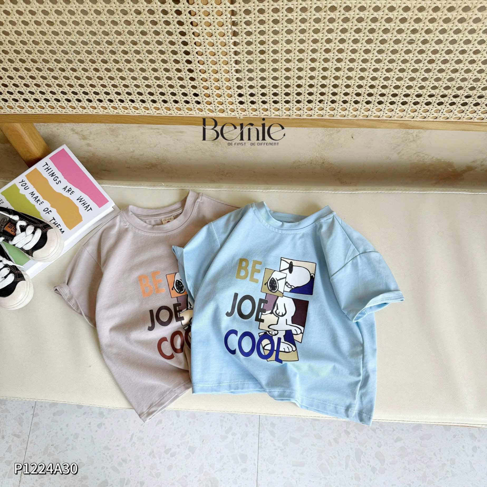 Áo phông cộc tay hoạt hình be joe cool Bernie