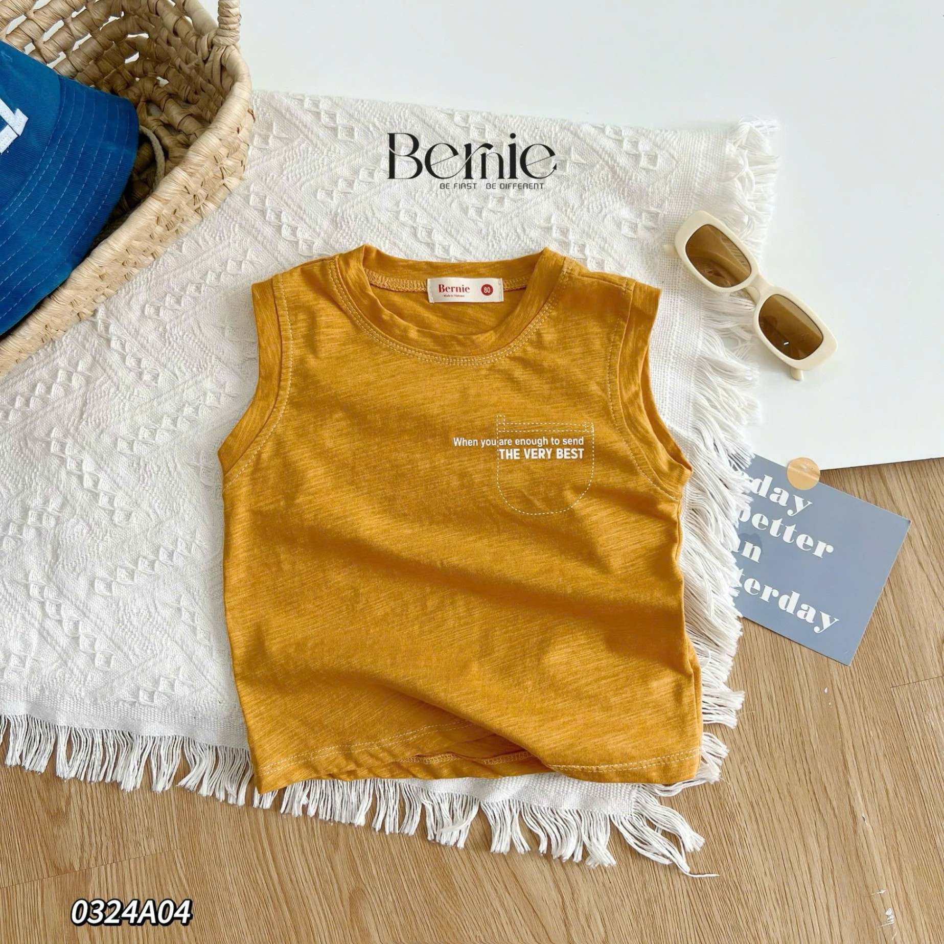 Áo tank top năng động cho bé Bernie