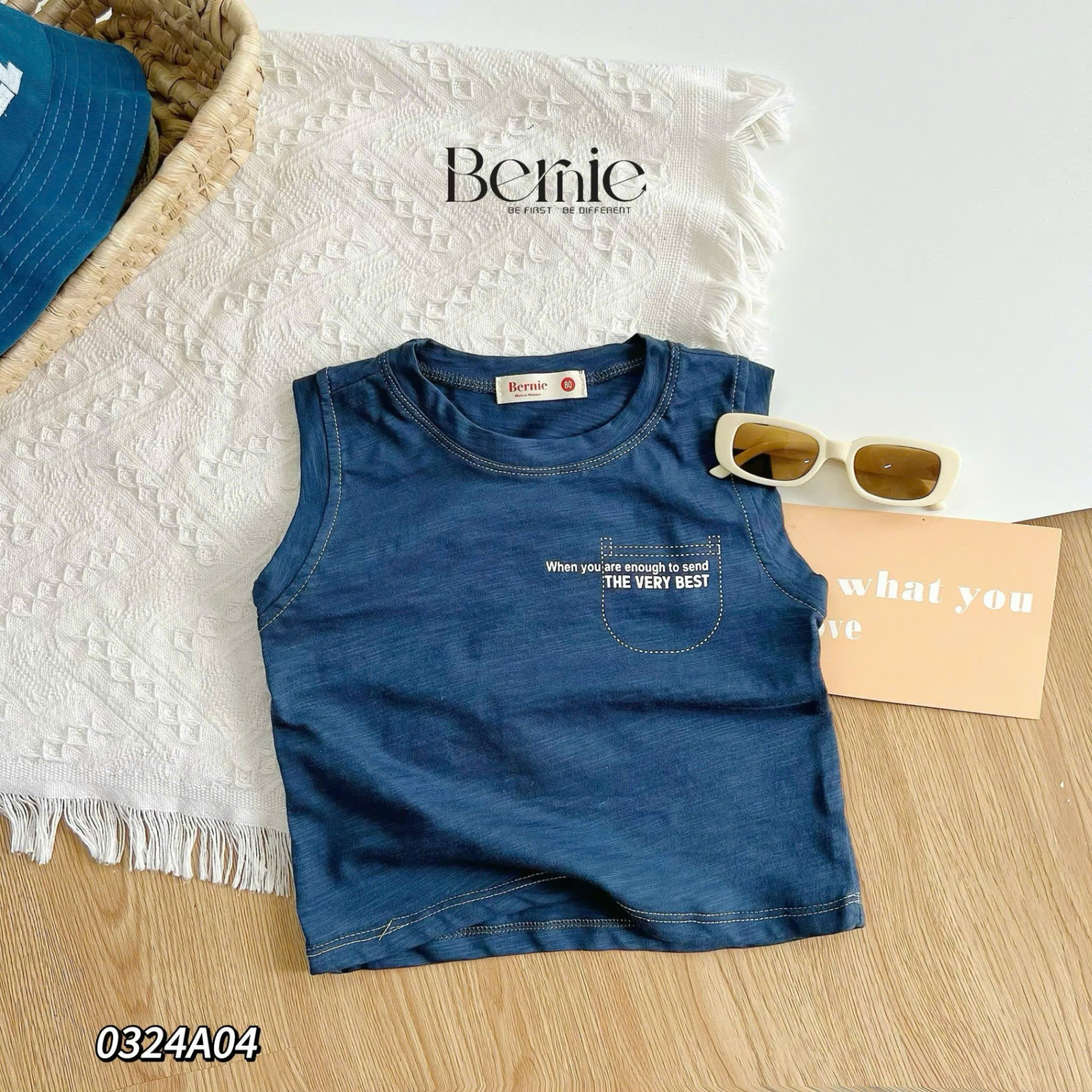 Áo tank top năng động cho bé Bernie