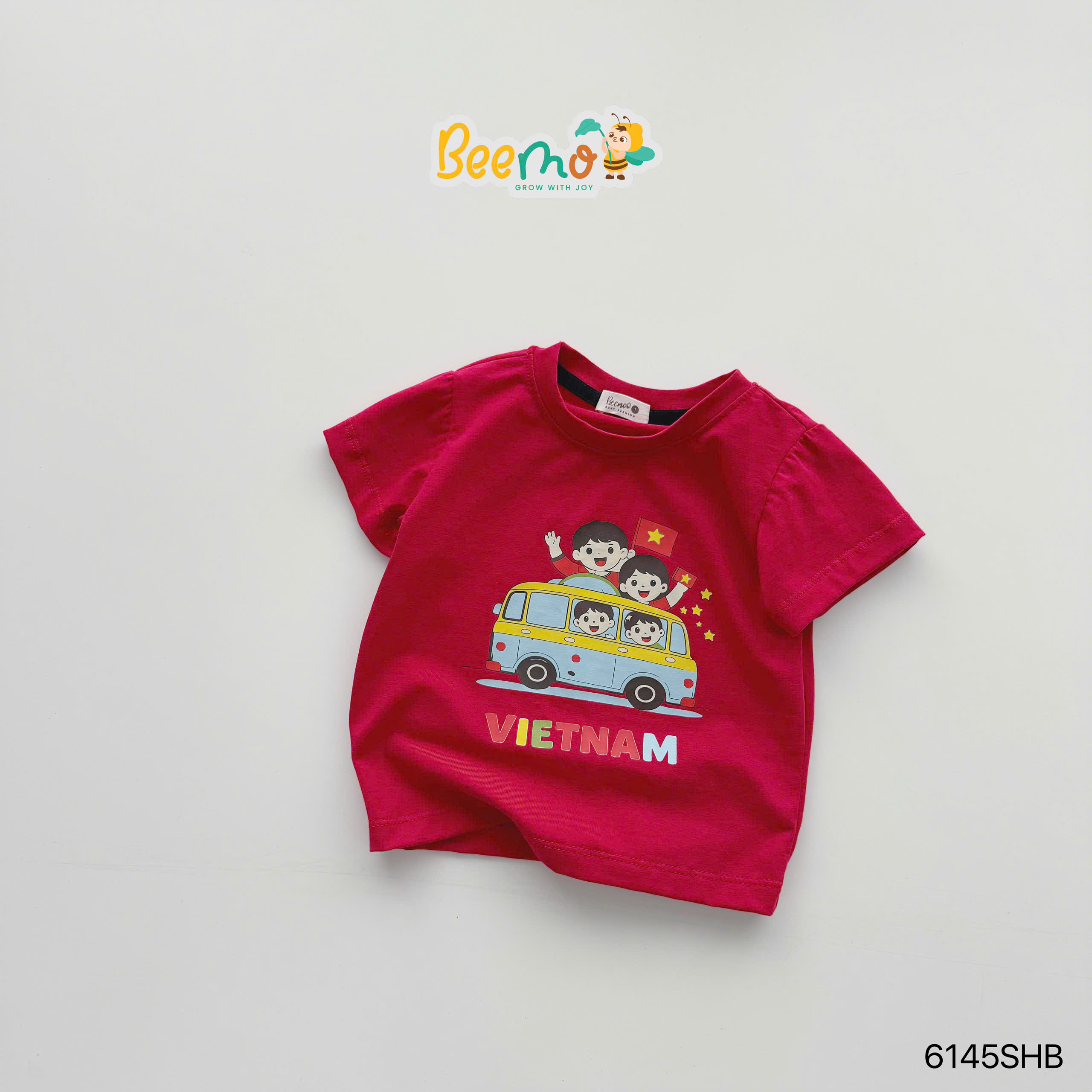 Áo thun cộc tay em bé Việt Nam Beemo
