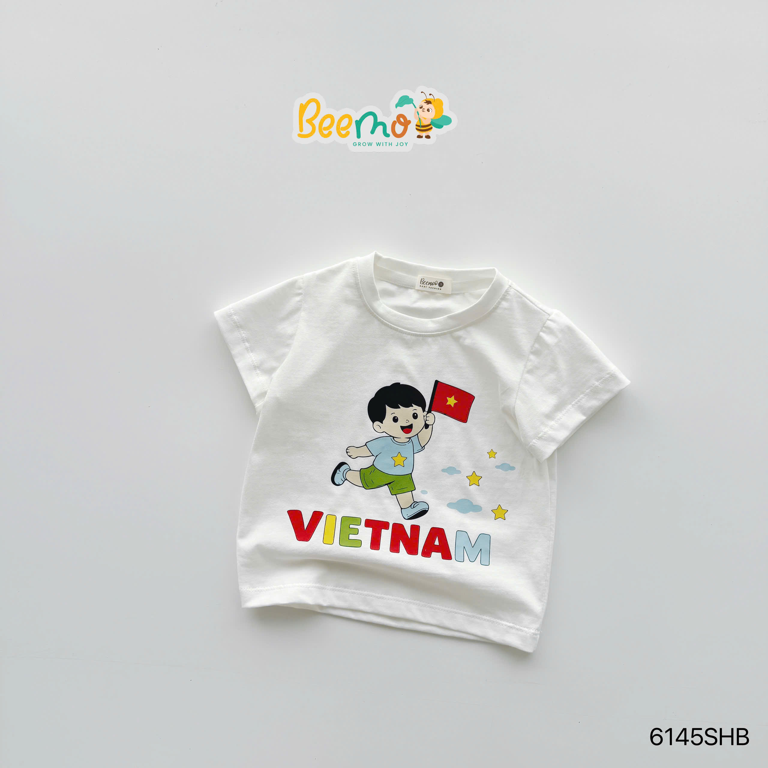 Áo thun cộc tay em bé Việt Nam Beemo