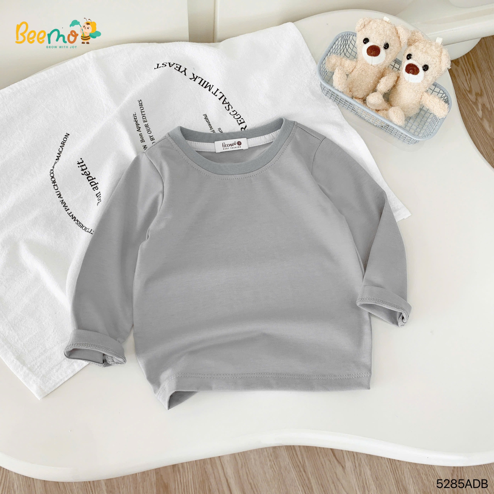 Áo thun giữ nhiệt cổ trơn basic Beemo