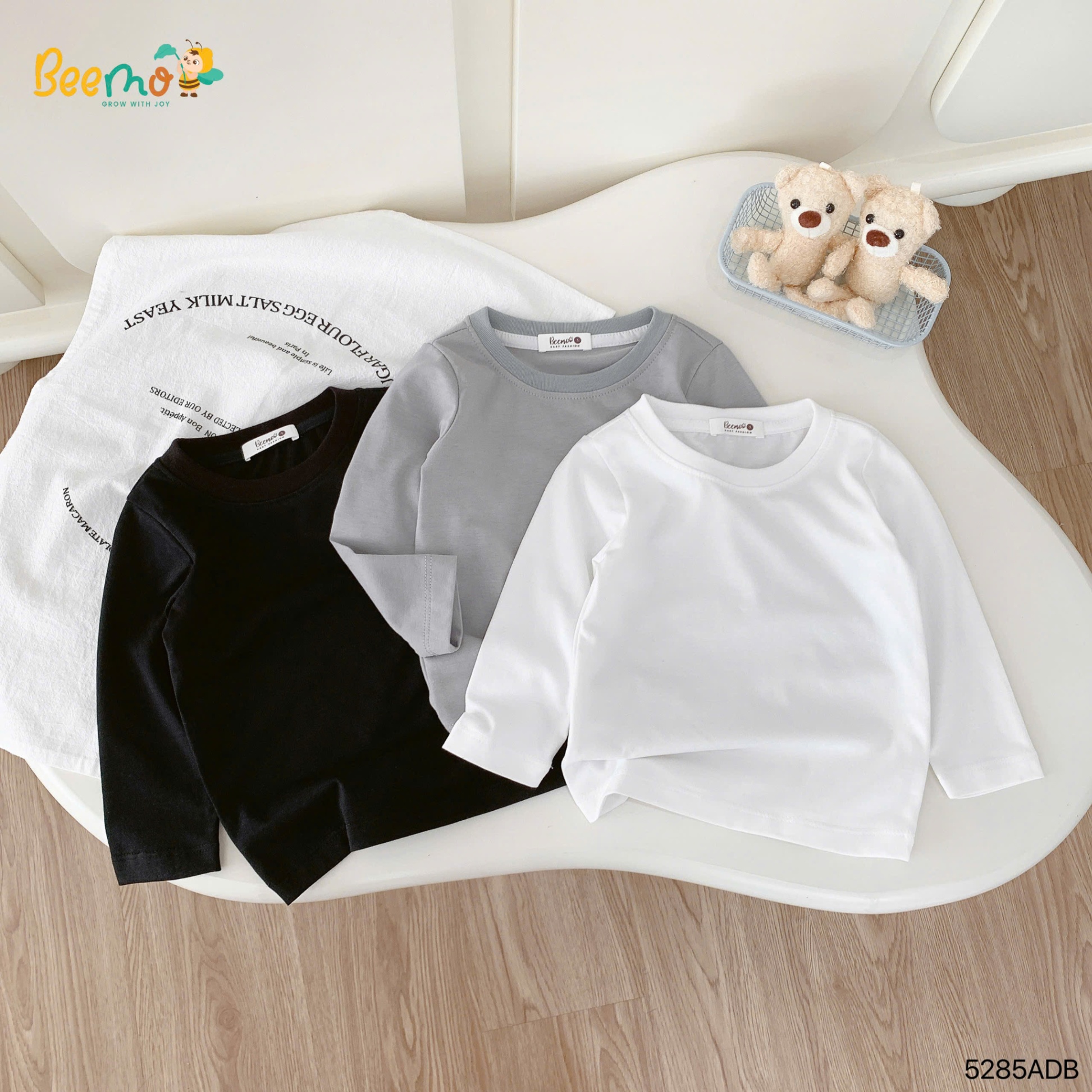Áo thun giữ nhiệt cổ trơn basic Beemo