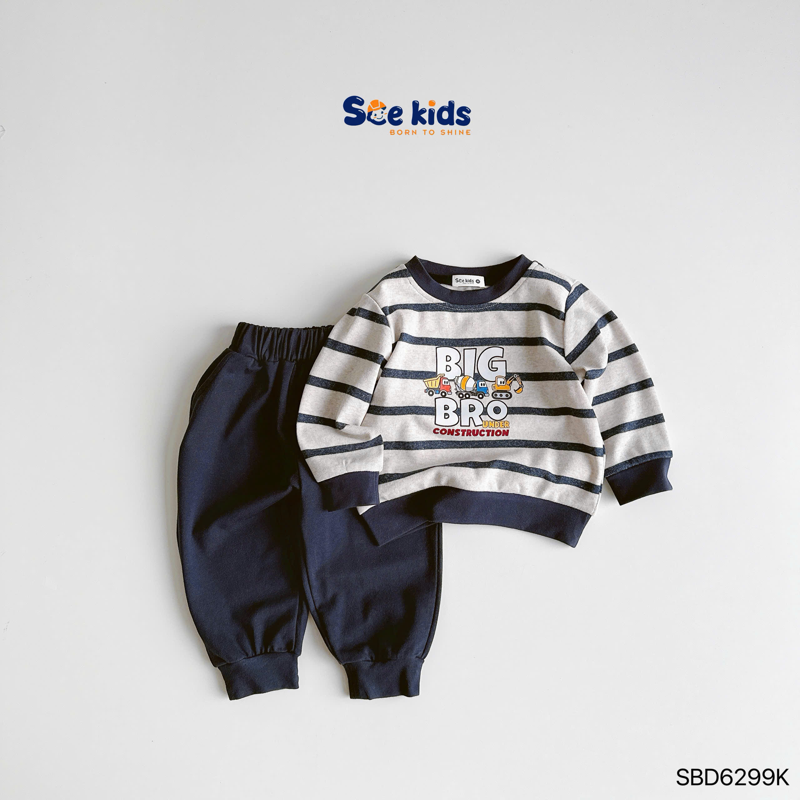 Bộ cotton dài tay Big Bro SCE KIDS