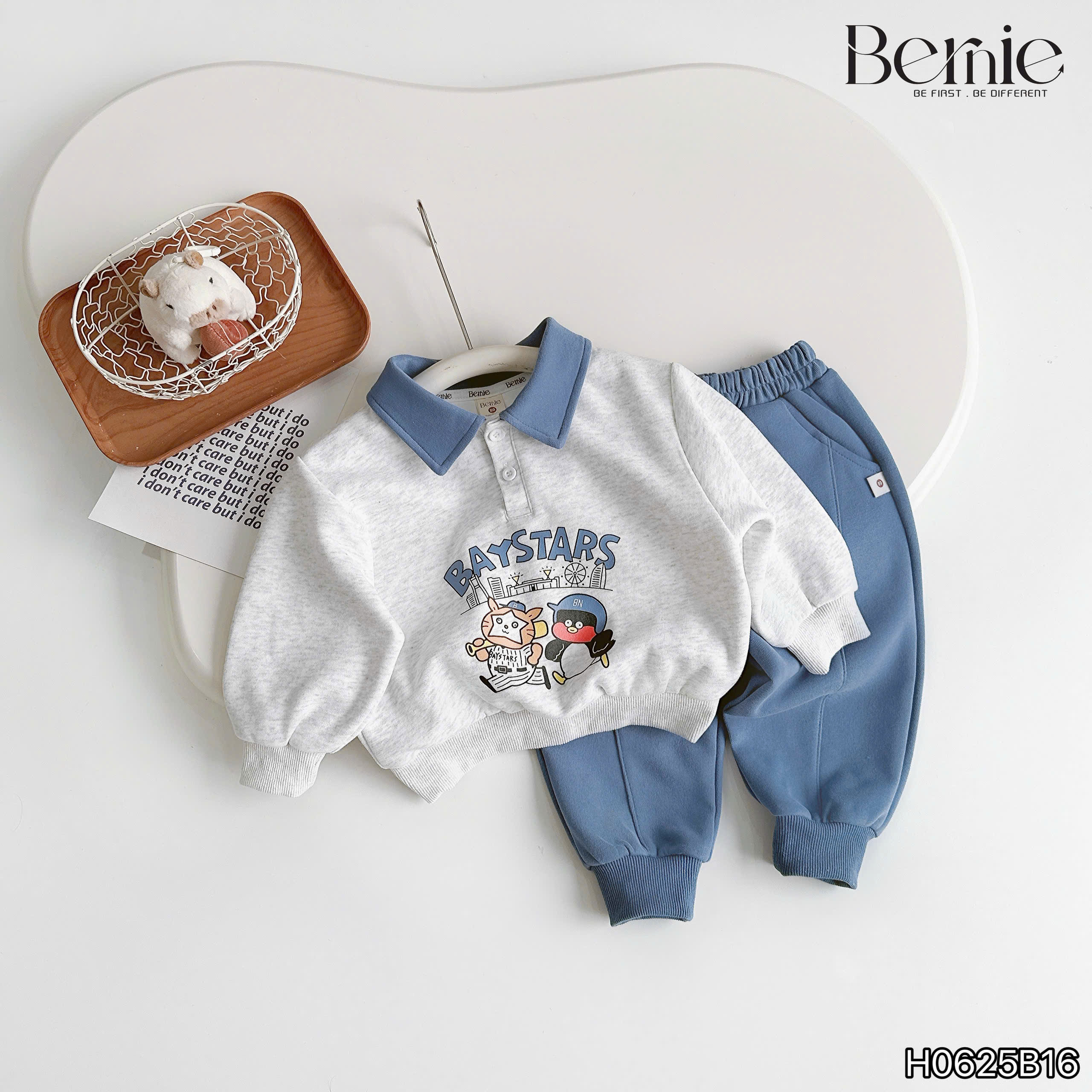 Bộ nỉ áo polo Baystars Bernie