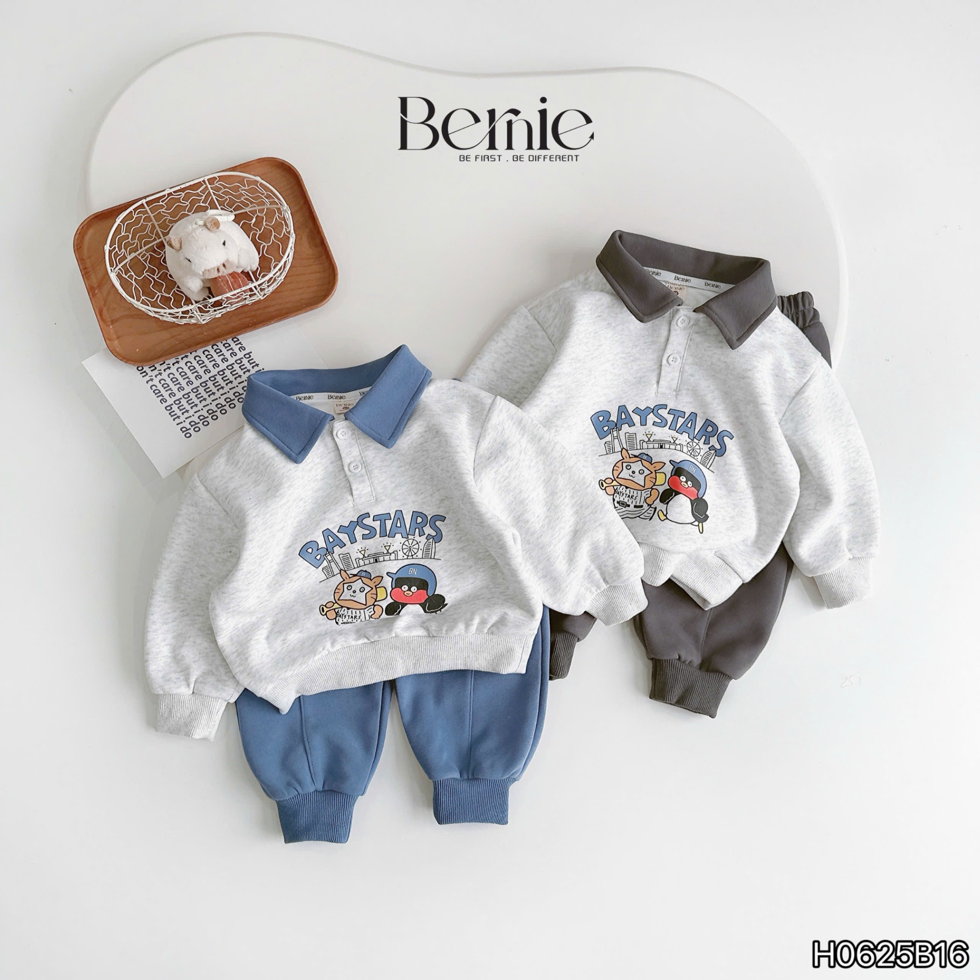 Bộ nỉ áo polo Baystars Bernie