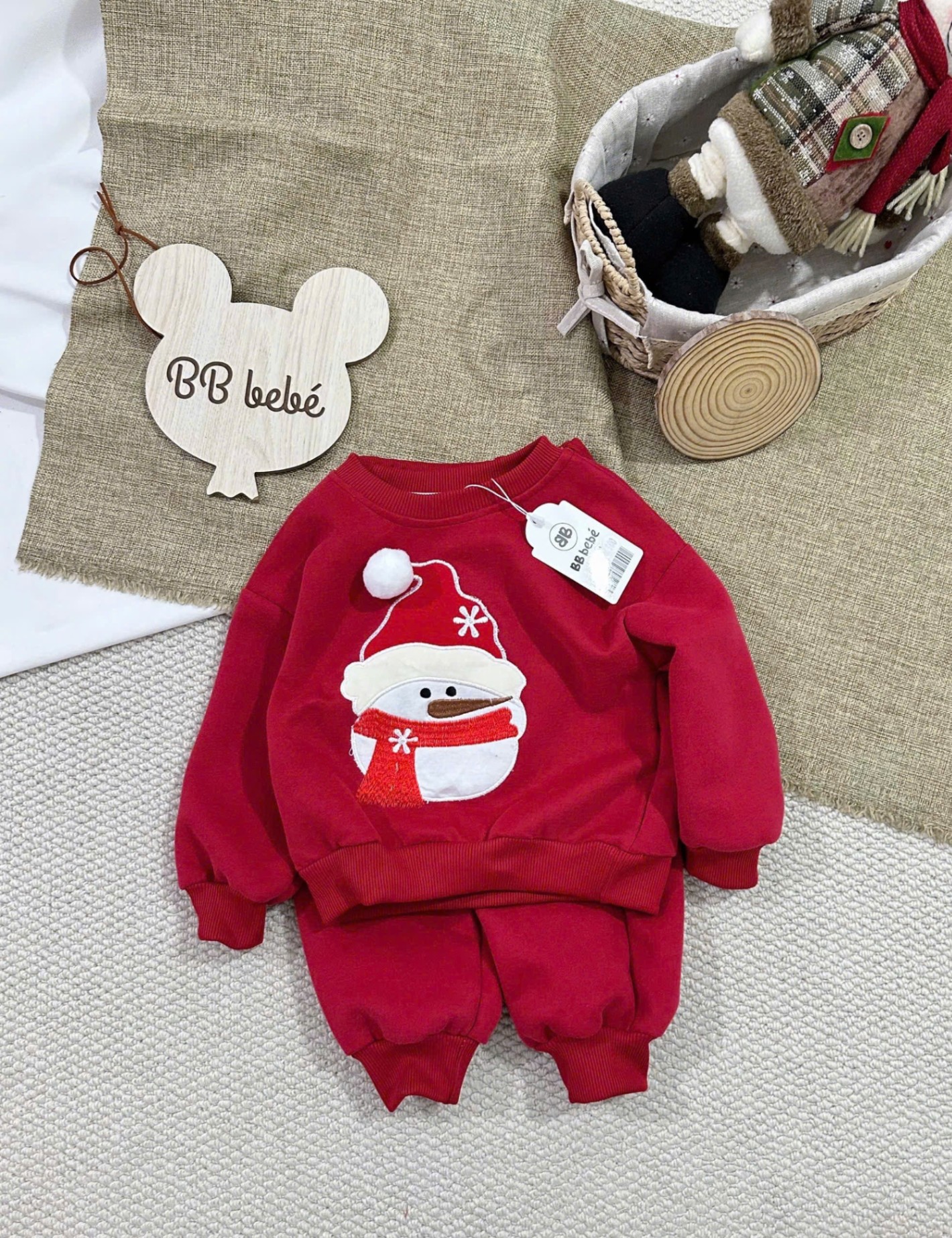 Bộ ông già noel chất nỉ 2 da VNXK