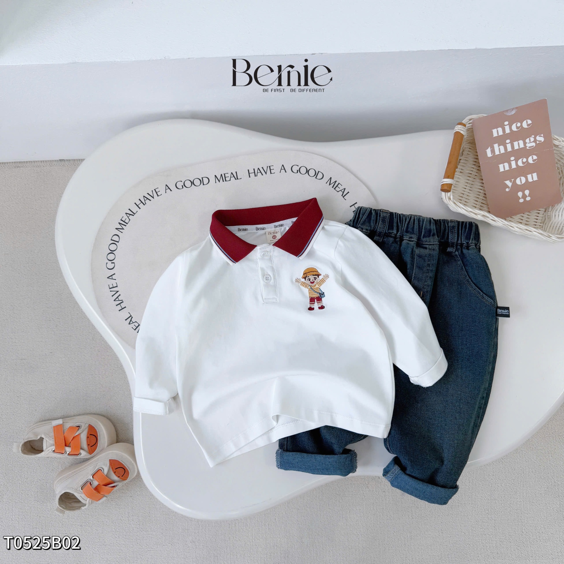 Bộ polo cậu bé tinh nghịch Bernie