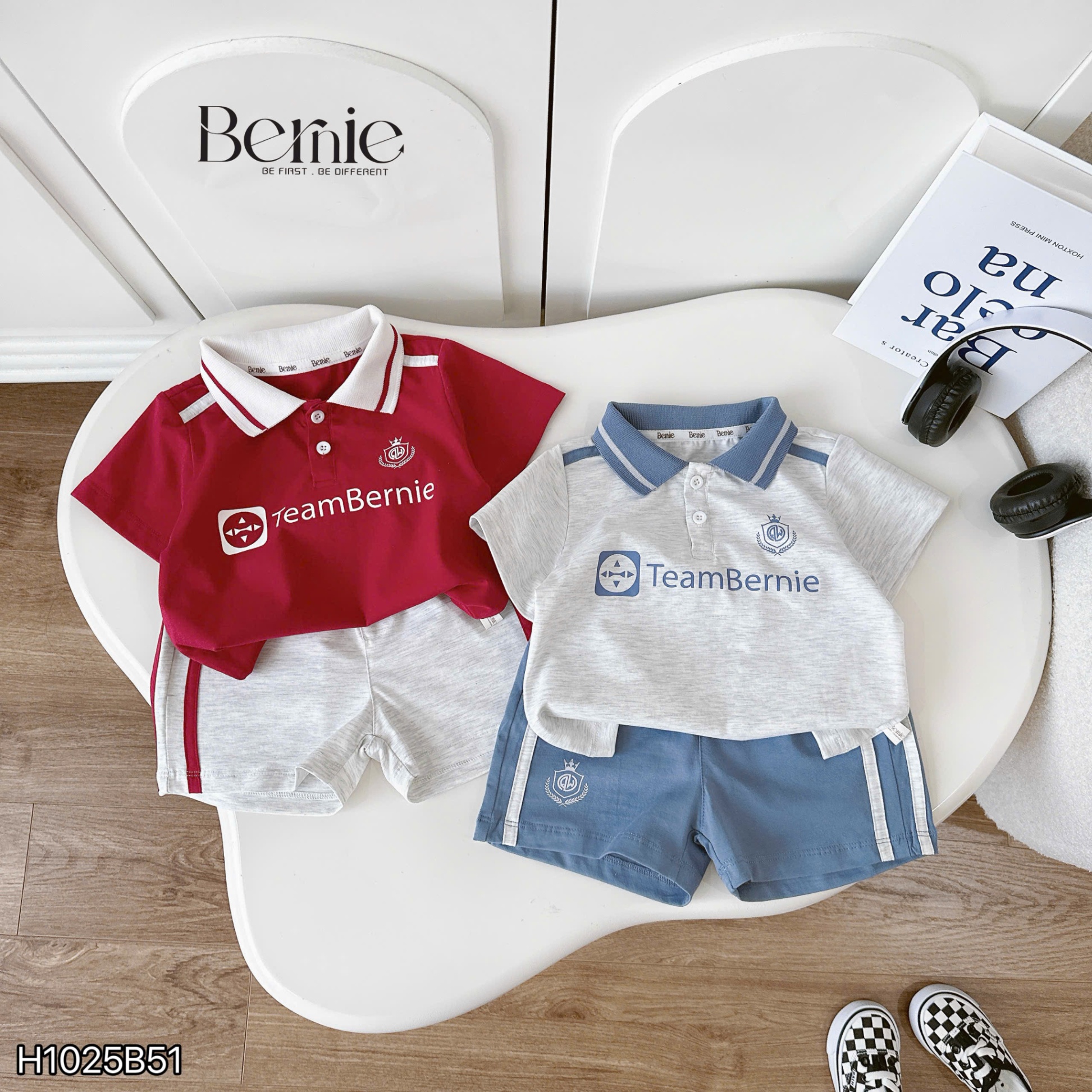 Bộ polo cộc tay Team Bernie