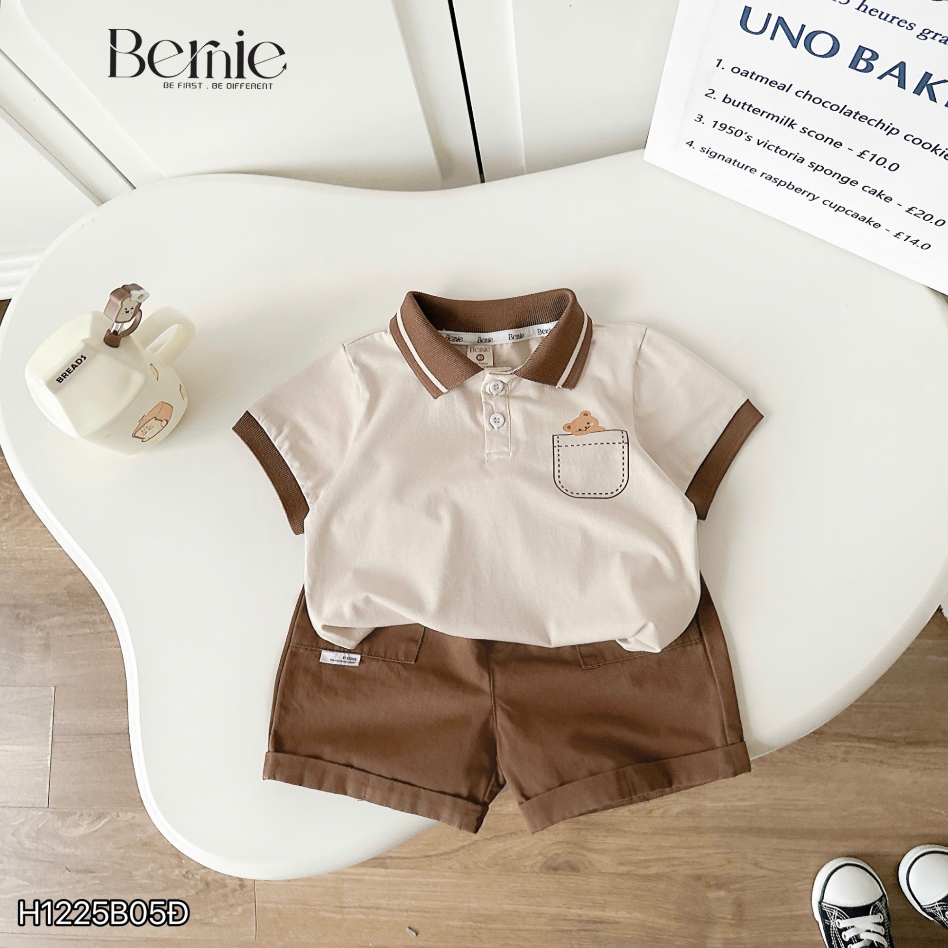 Bộ polo gấu nhỏ đáng yêu Bernie