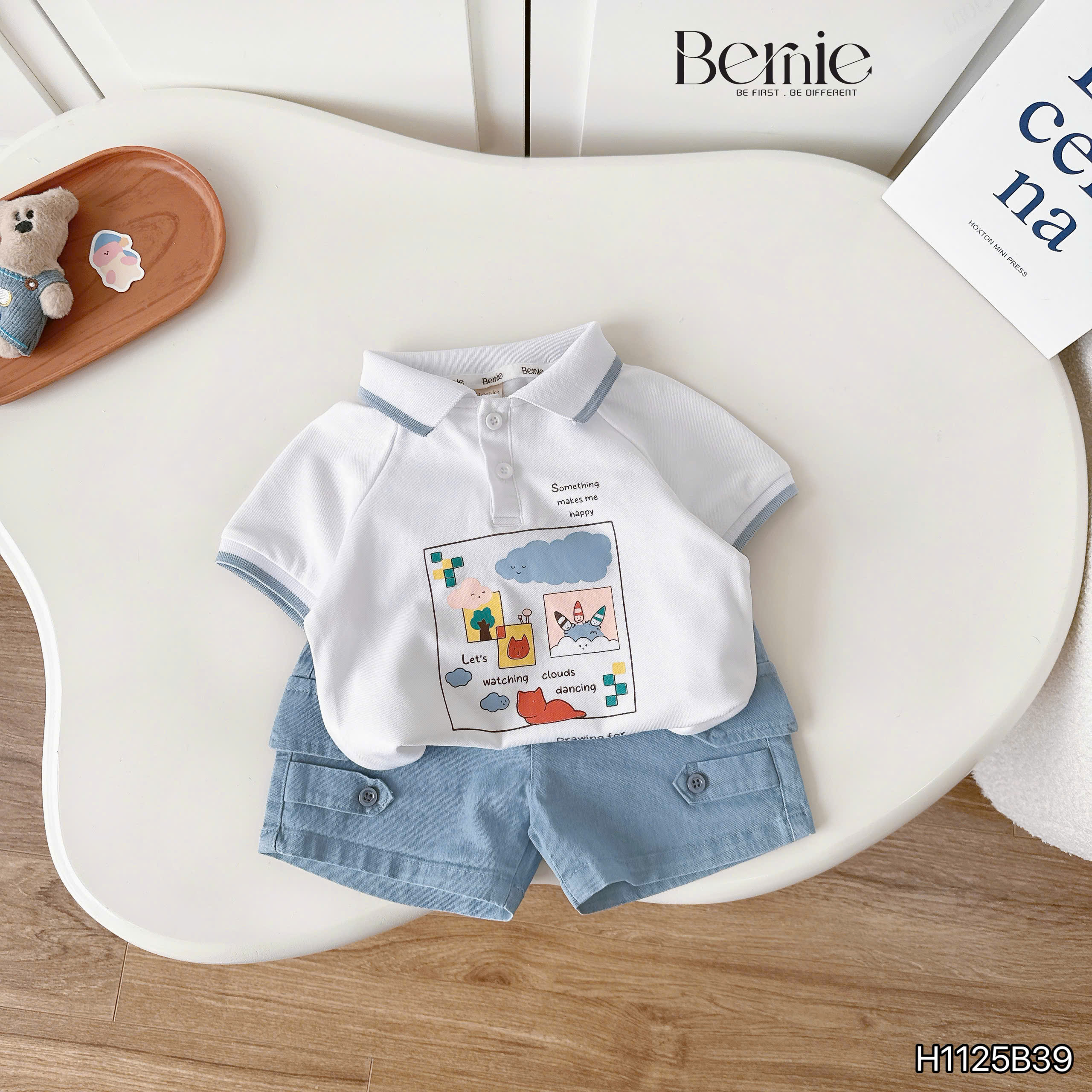 Bộ polo hình đám mây Bernie