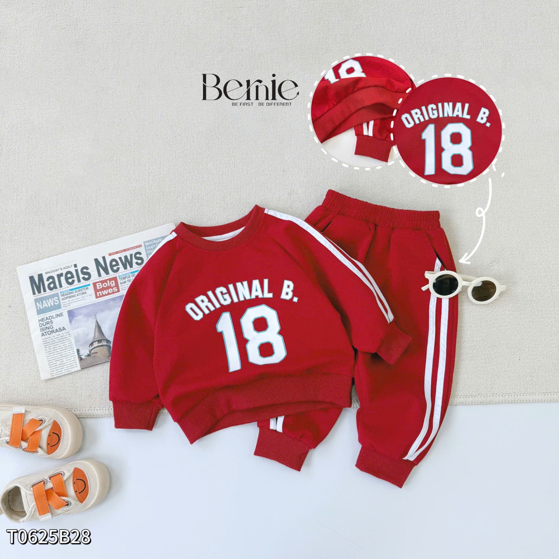 Bộ thể thao original số 18 Bernie
