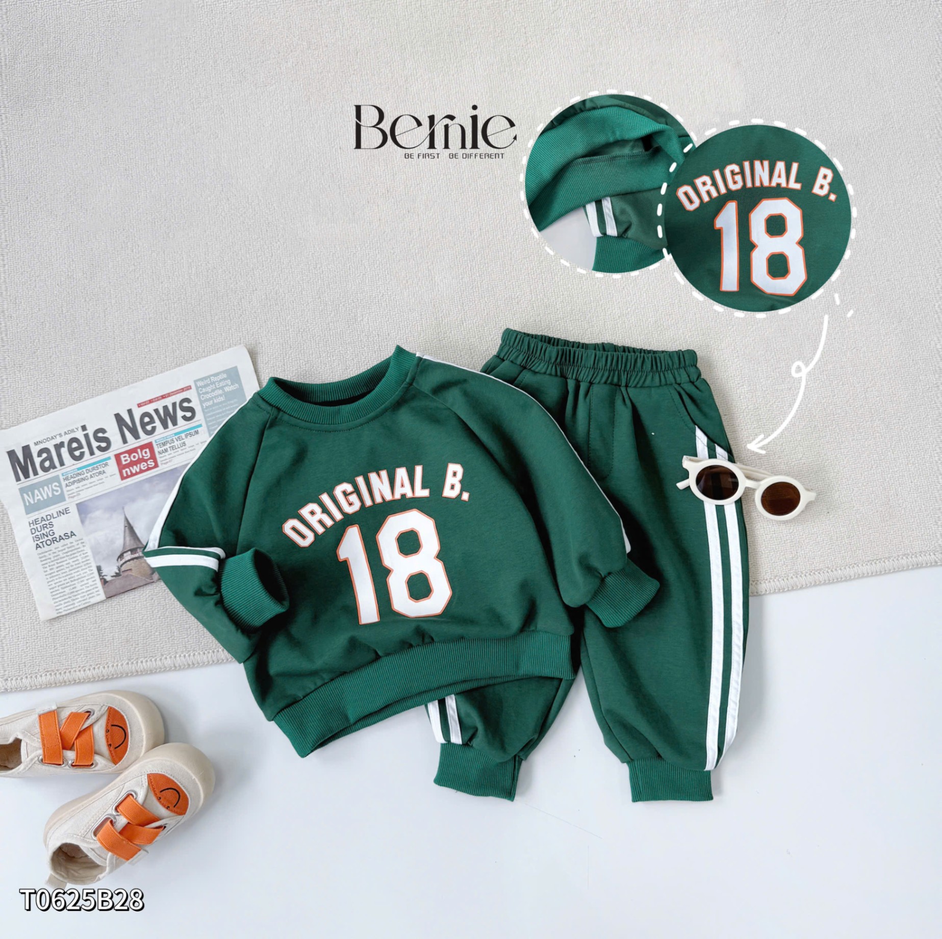 Bộ thể thao original số 18 Bernie
