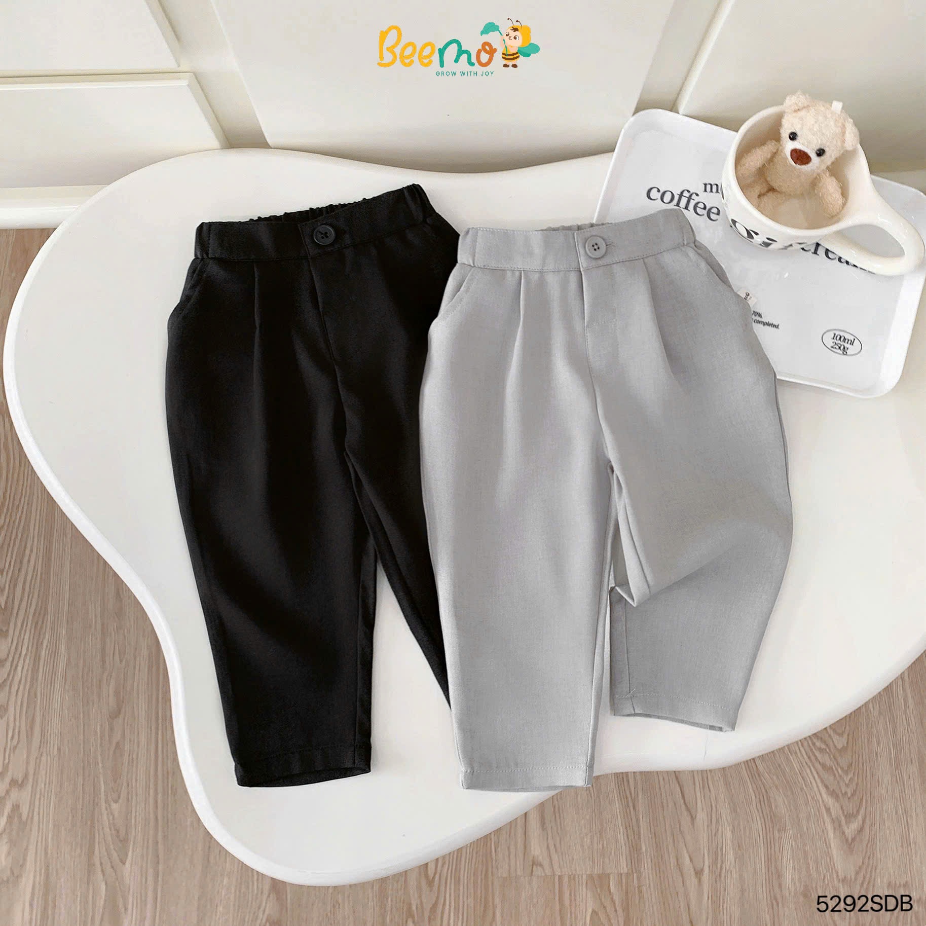 Quần âu baggy vải trượt basic Beemo