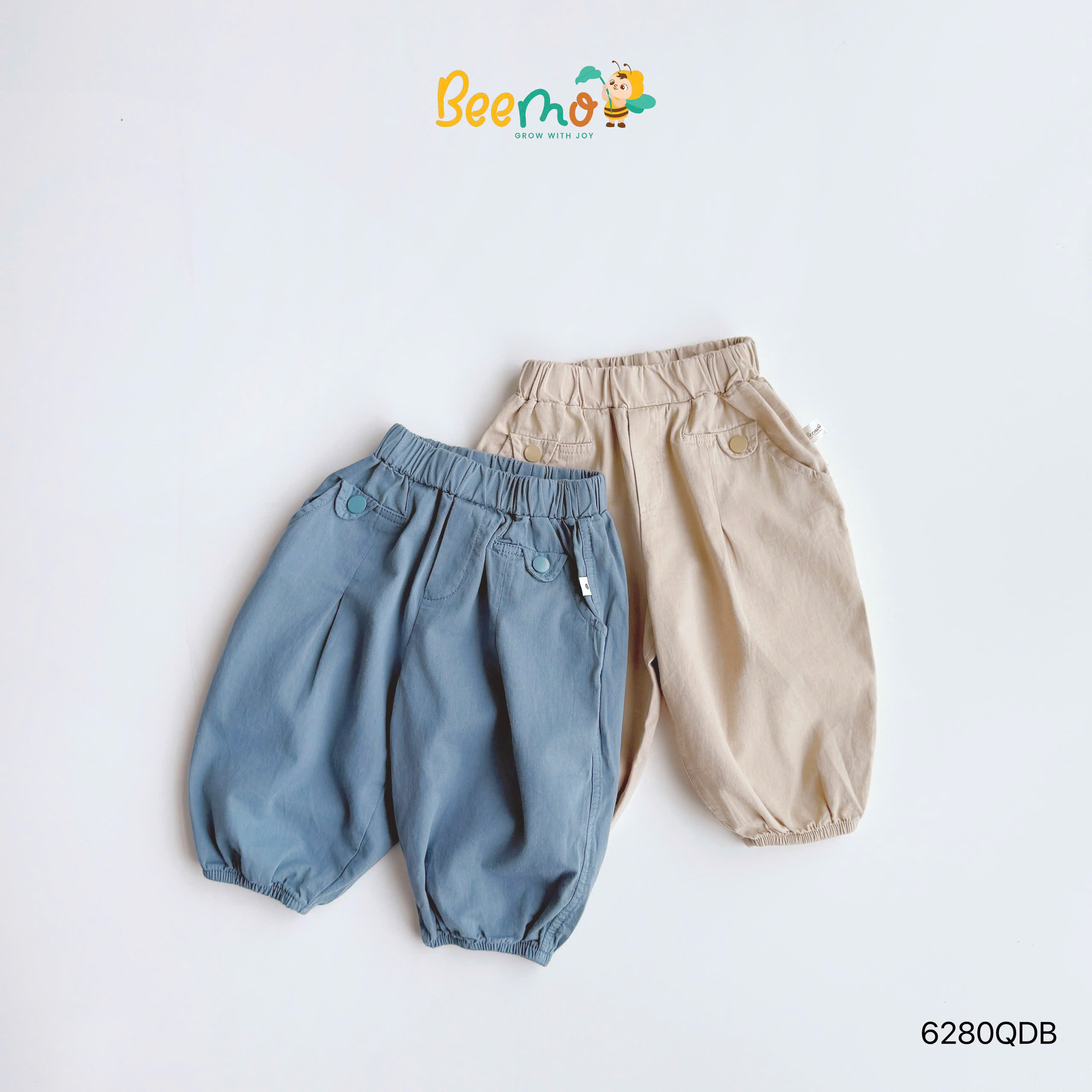 Quần dài kaki đính khuy túi BEEMO