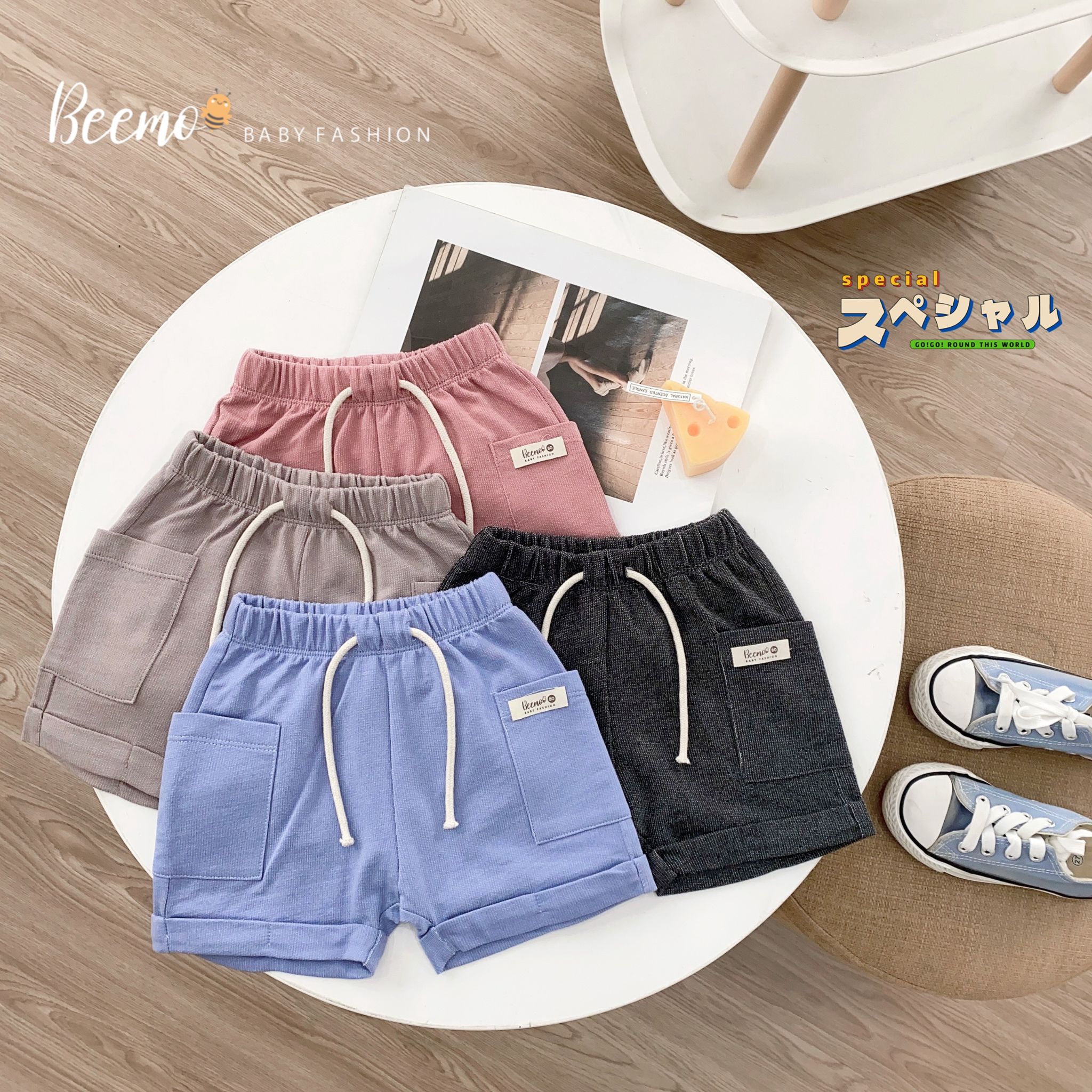 Quần đùi xược túi sườn