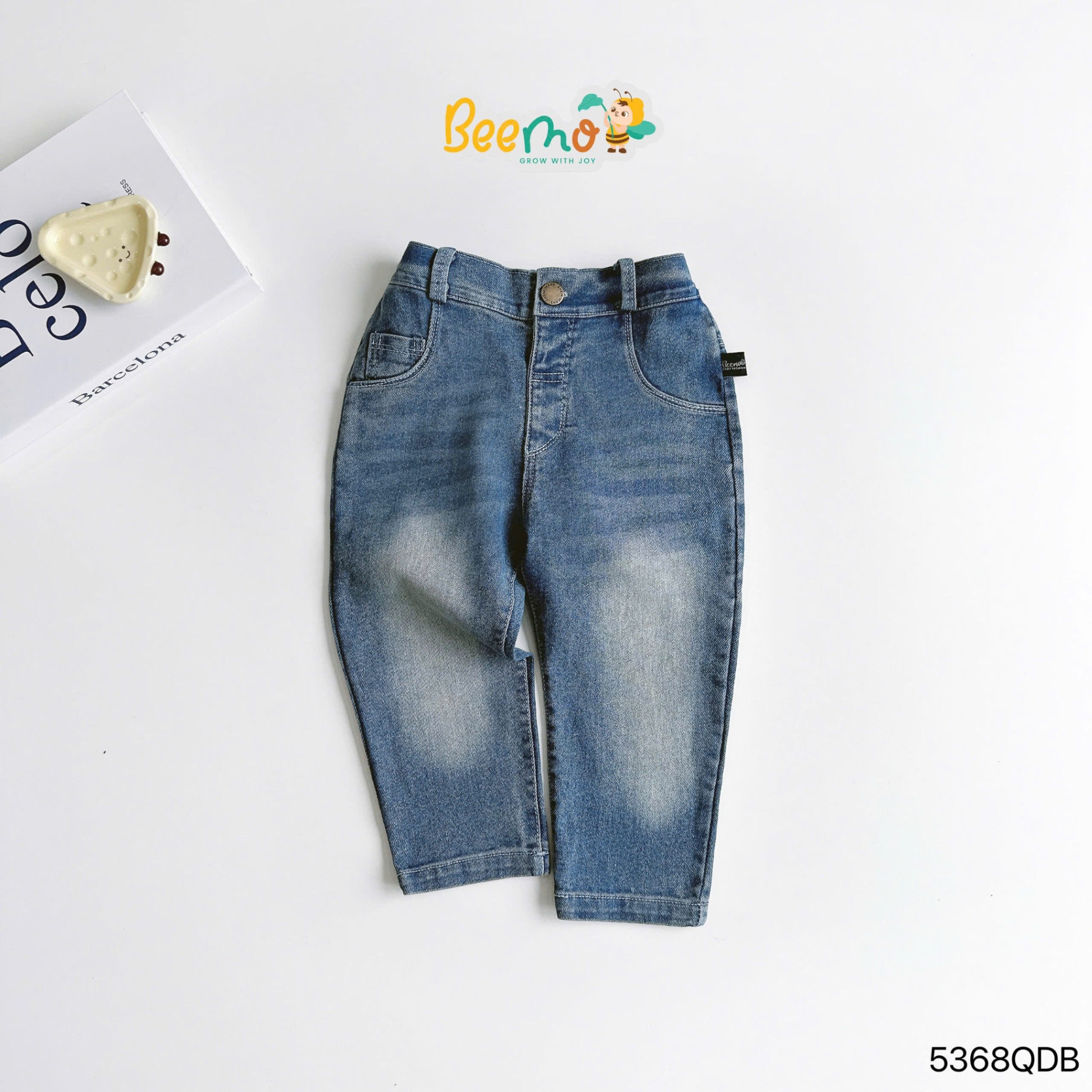 Quần jean thiết kế mở cạp Beemo