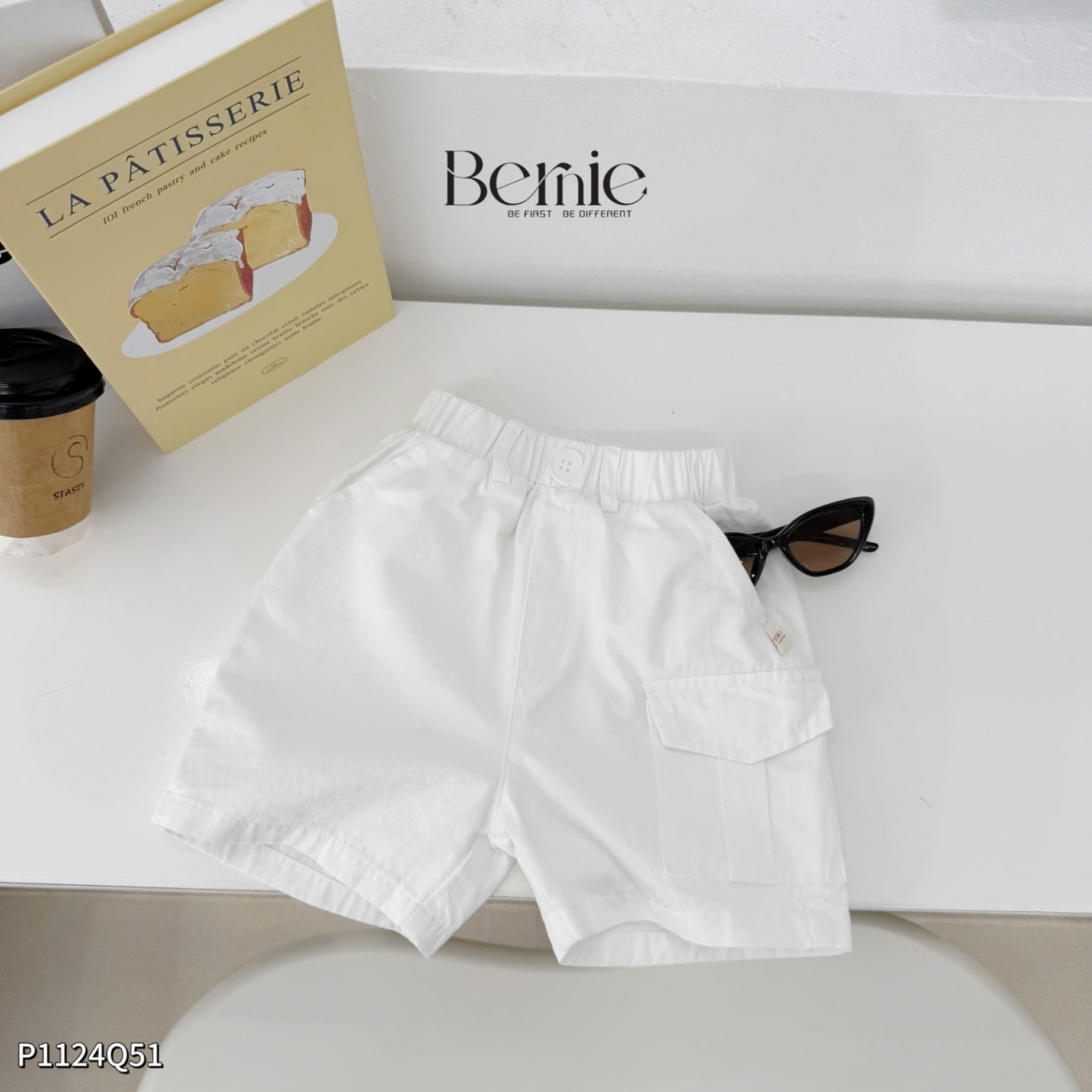 Quần ngố kaki bé trai Bernie