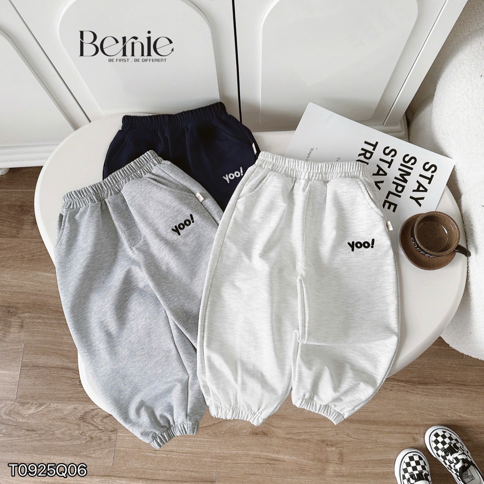 Quần nỉ da cá basic Yoo Bernie