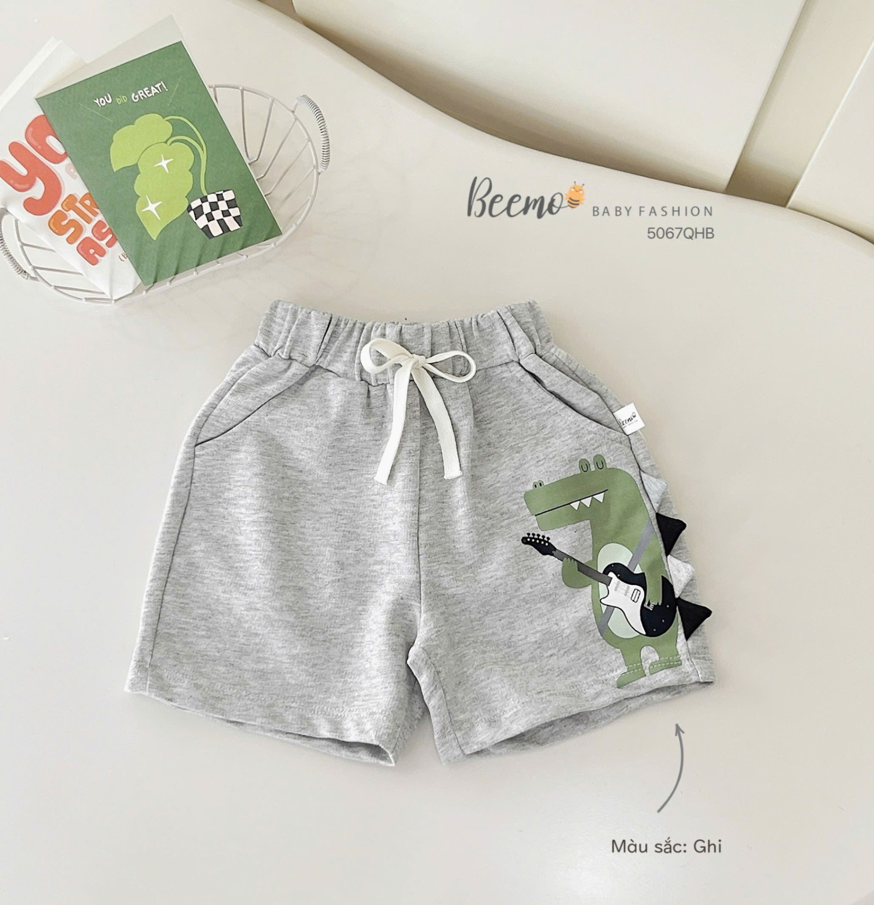 Quần short cá sấu năng động Beemo